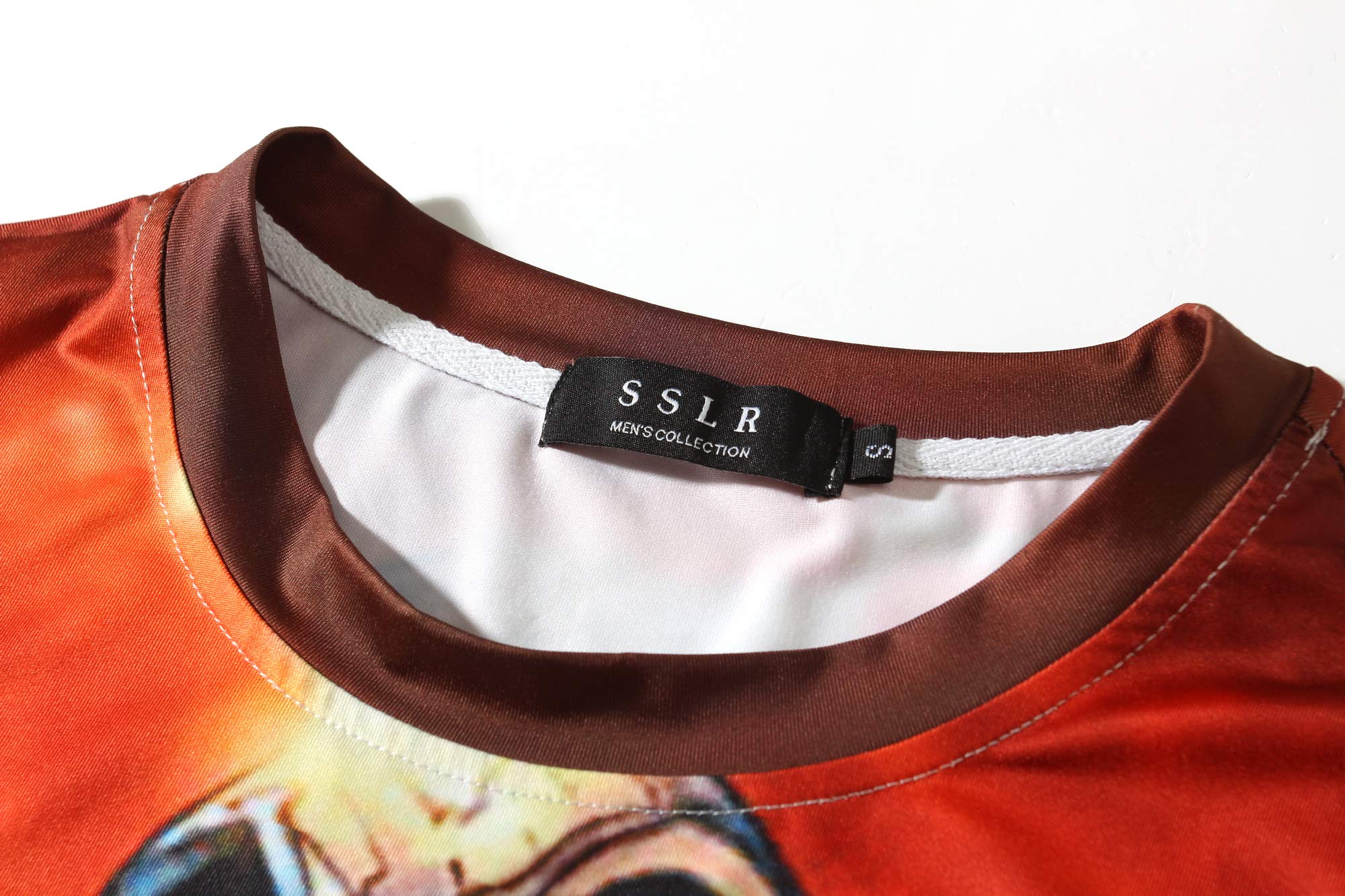 SSLR Men's Halloween T-Shirts - Short Sleeve Skeleton & Pumpkin Graphic Tees for Halloween Party, Cosplay & Casual Wear
