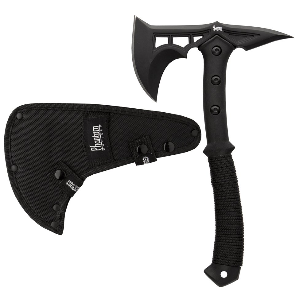 Survival Tactical Axe Knife - High Carbon Steel Camping & Hunting Tool for Outdoor Adventures, Bushcraft, and Emergency Preparedness