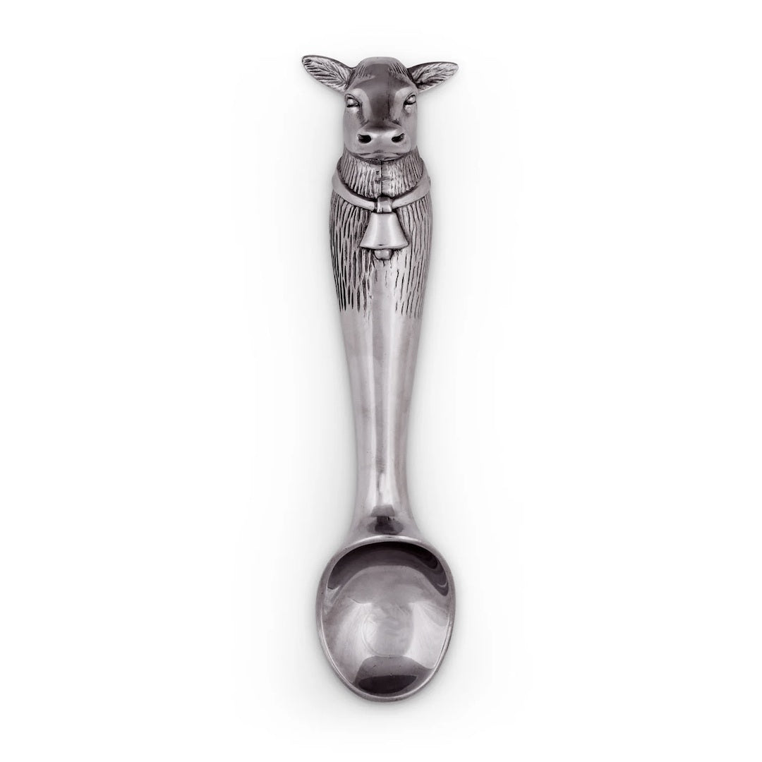 Premium Stainless Steel Cow Ice Cream Scoop - Ergonomic Handle for Easy Scooping - Perfect for Ice Cream Parlors, Dessert Shops & Home Use