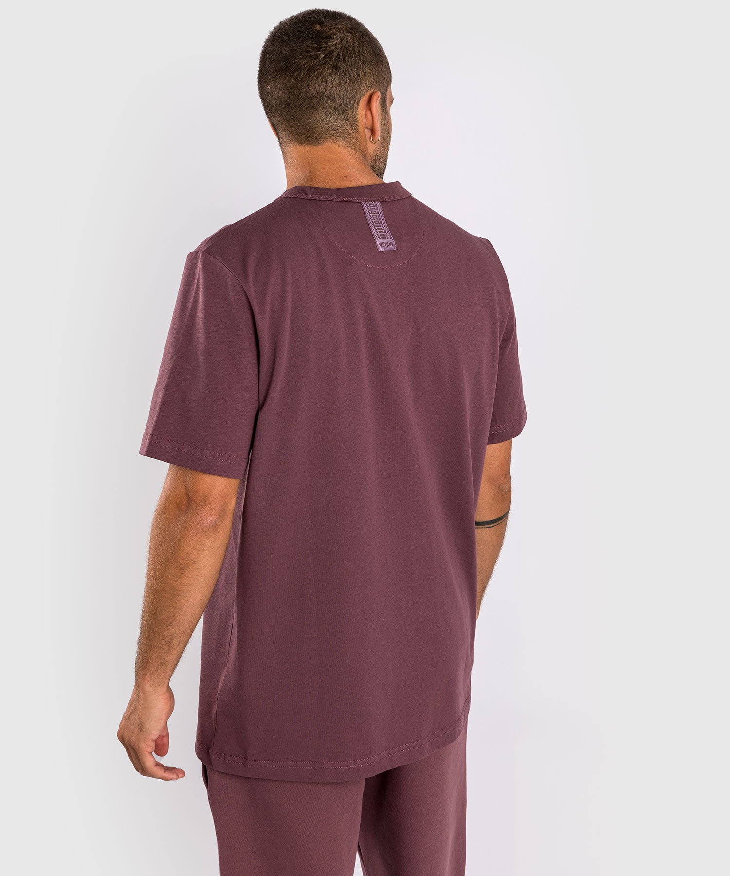 Venum Silent Power T-Shirt for Men - Premium Brown Cotton Comfort Fit Tee - Ideal for Gym, Training & Casual Wear