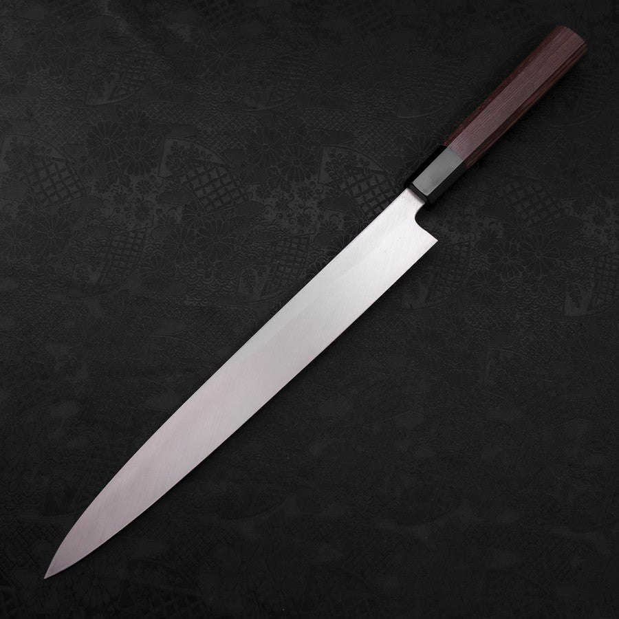 Premium Yanagiba Sushi Knife - AUS 10 High Carbon Steel, Polished Buffalo Wenge Handle, 300mm Blade - Perfect for Sushi Chefs & Japanese Cuisine Lovers
