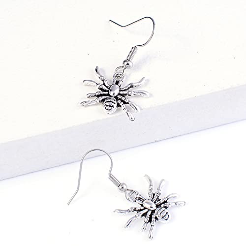 Spooky Halloween Spider Earrings for Women - Gothic Skeleton Hand Stud Earrings - 2 Pairs Set - Perfect for Halloween Costumes, Cosplay, and Gothic Fashion Accessories