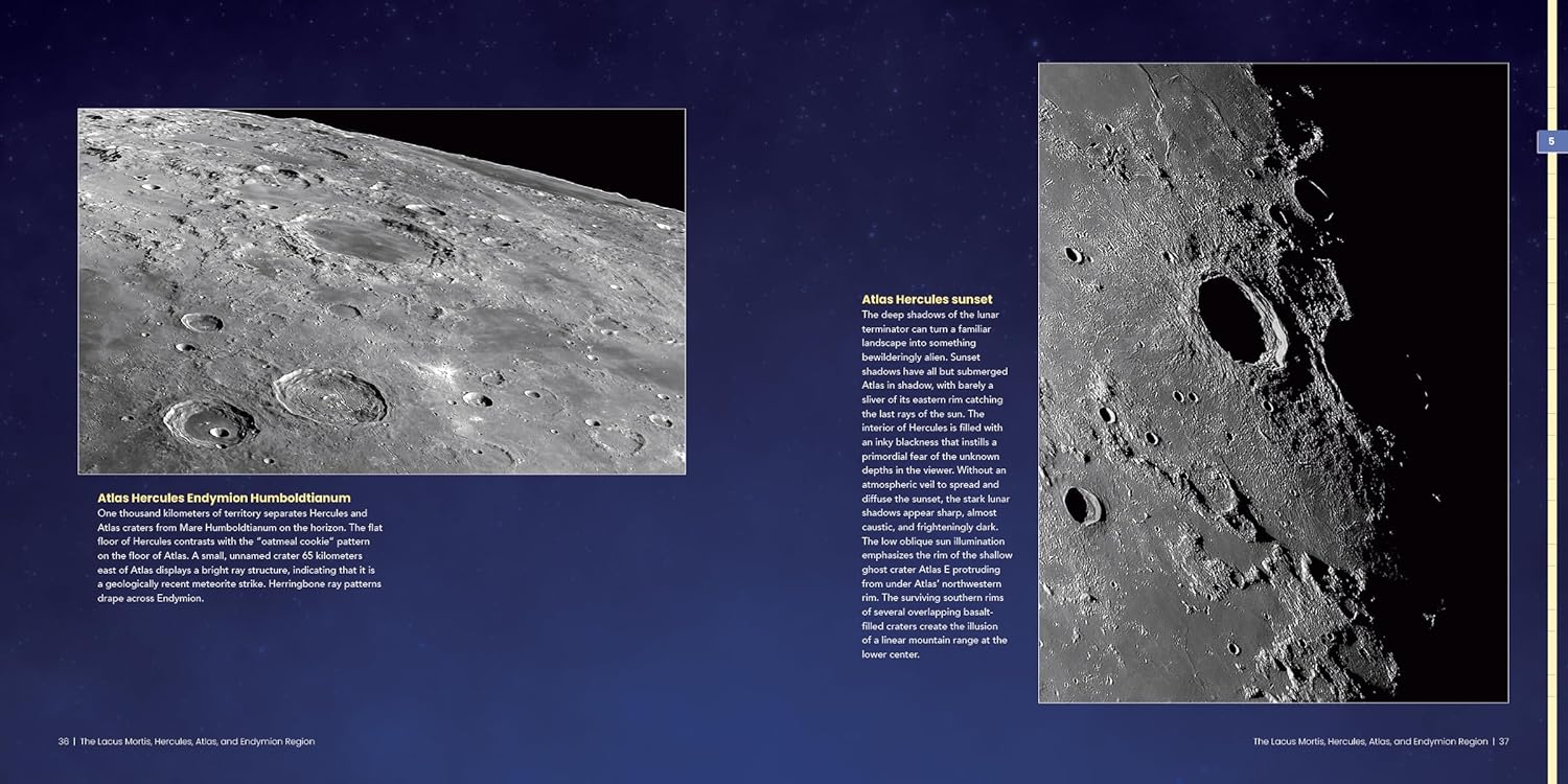 Photographic Atlas of the Moon by Robert Reeves - Complete Astronomy Guide for Amateur Stargazers | Perfect for Night Sky Observation & Lunar Study