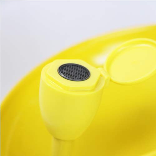 CGOLDENWALL Stainless Steel Emergency Eyewash Station - Dual Head Eye Washer & Face Shower for Lab, Industrial & Workplace Safety | Continuous Flow Design | ANSI Compliant (Yellow) | Perfect for Chemical Spills, First Aid & Safety Compliance