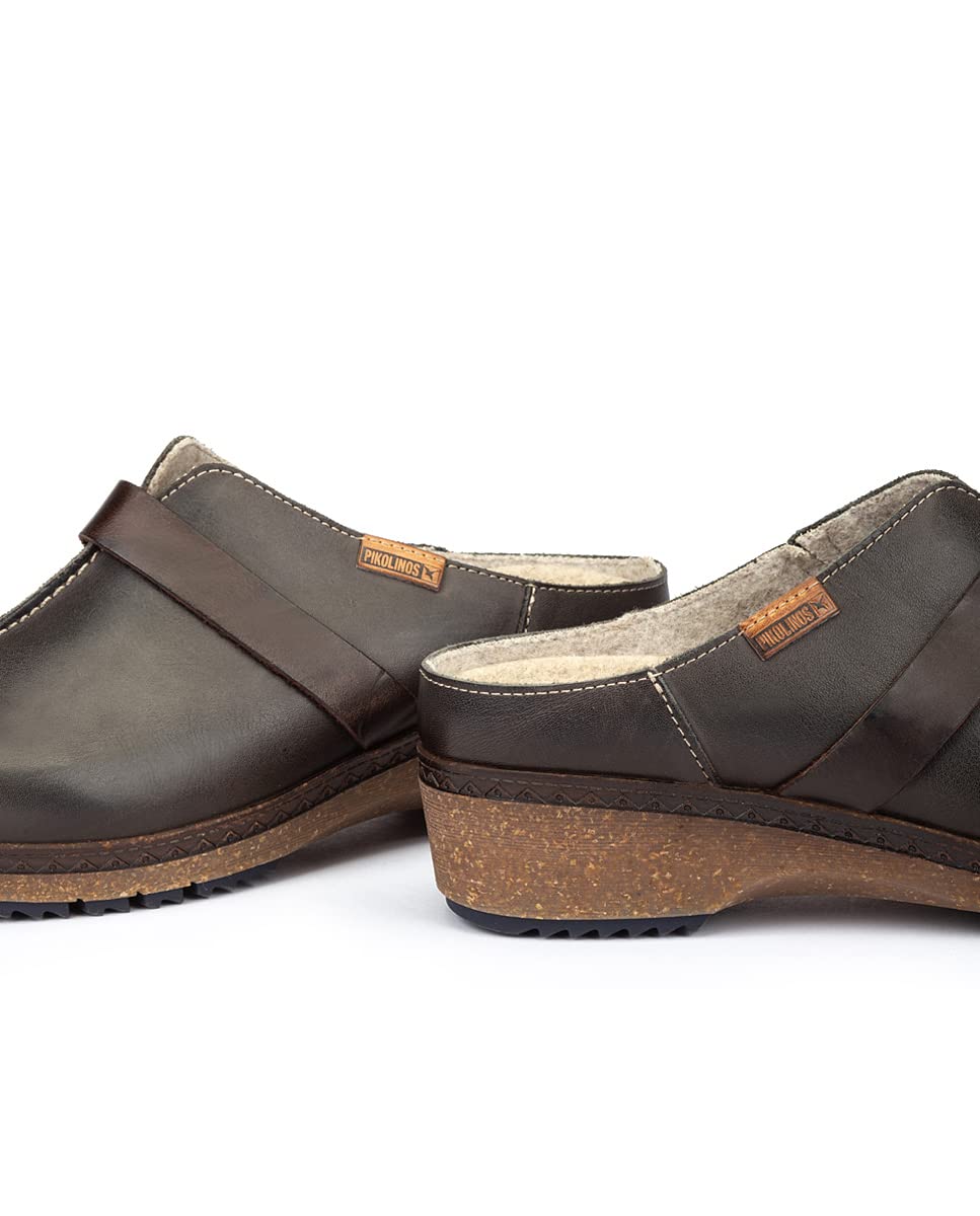 PIKOLINOS Women's Leather Clogs - Comfortable Slip-On Shoes for Casual Wear, Walking & Outdoor Activities