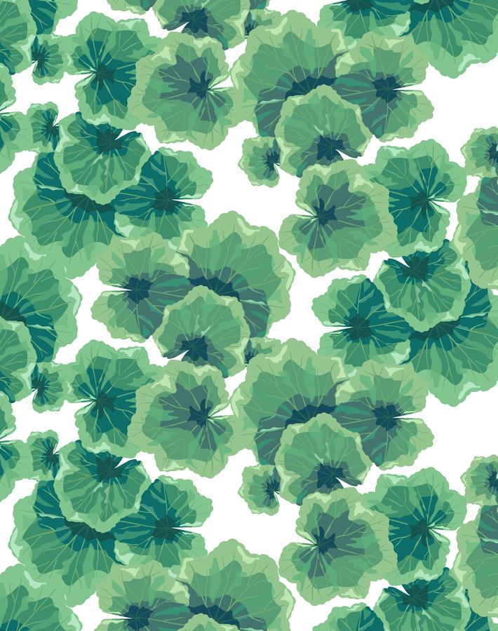 Nathan Turner White Geranium Leaves Wallpaper - Perfect for Living Room, Bedroom & Home Decor