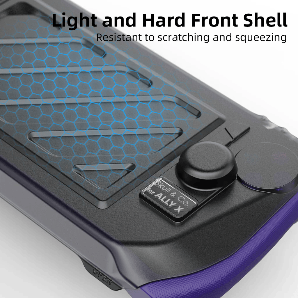 Skull & Co. Front Cover for ROG Ally X GripCase - Neon Orange Protective Case | Durable Gaming Accessory for ASUS ROG Ally X | Perfect for Travel & Competitive Gaming