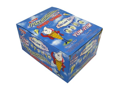Premium Marshmallow Cones - 24 Pack (2 Pieces Each) for Campfire Roasting & S'mores Making - Perfect for Outdoor Adventures & Backyard BBQs