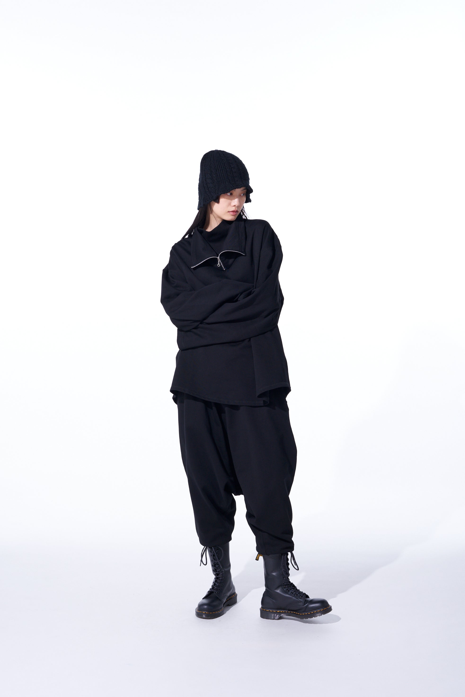 Women's Cotton Fleece High Neck Zipper Sweatshirt - Cozy Winter Pullover for Casual Outfits & Outdoor Activities