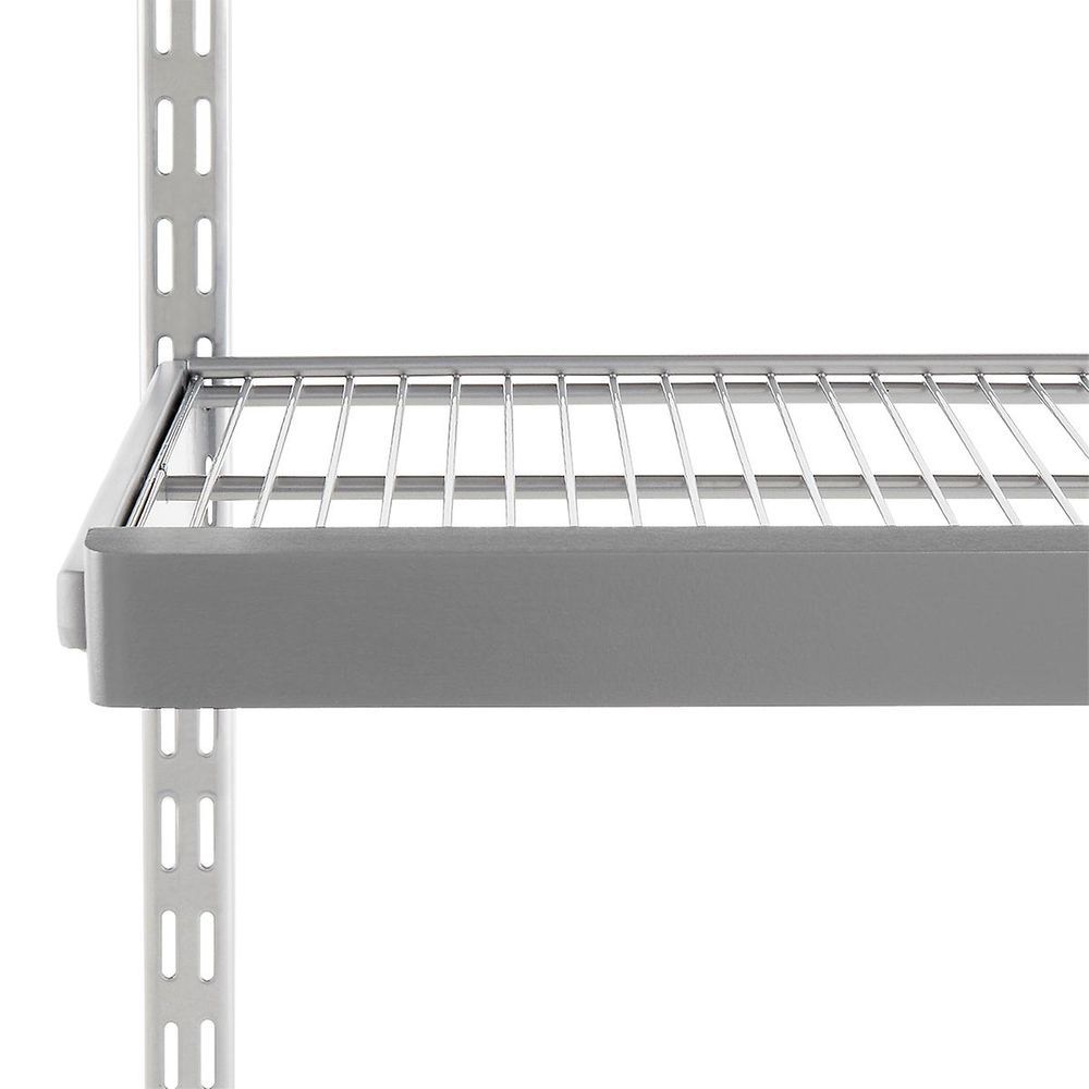 Elfa Decor Shelf Fascia - 45 Inch Wide, Grey - Perfect for Closet Organization & Home Storage Solutions