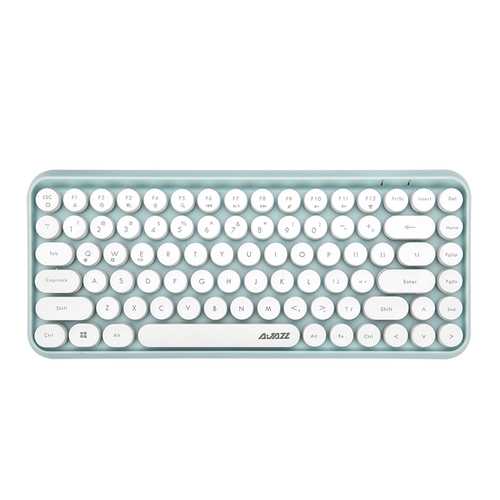 Ajazz 308i Bluetooth 3.0 Wireless Mechanical Keyboard - 84 Key Compact Design with Classic Round Keys for Gaming, Office & Typing | Perfect for PC, Mac, Laptop & Home Workspace