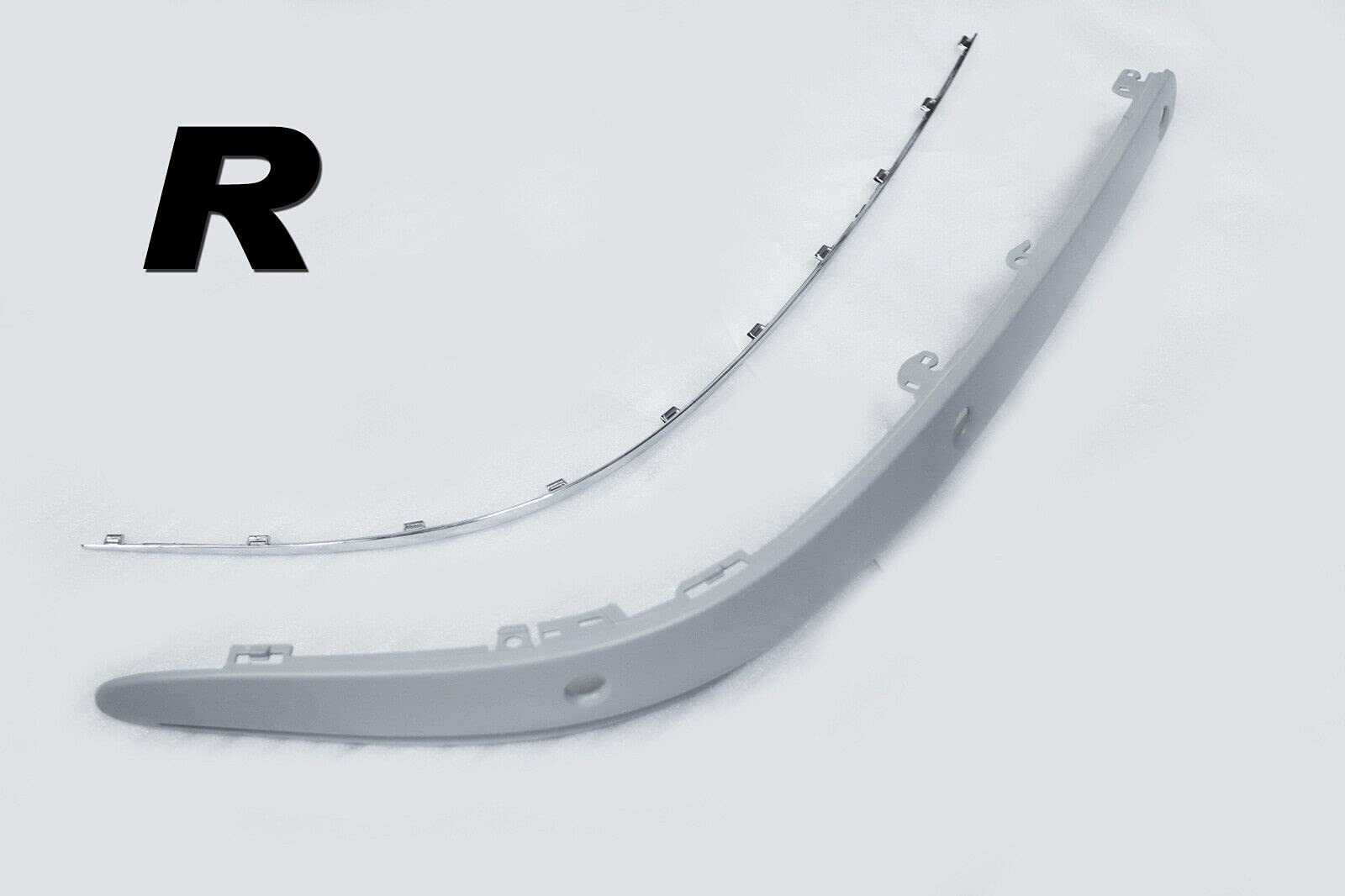 Chrome Trim Front Bumper Molding for 2003-2006 MB E-Class W211 - Luxury Car Upgrade