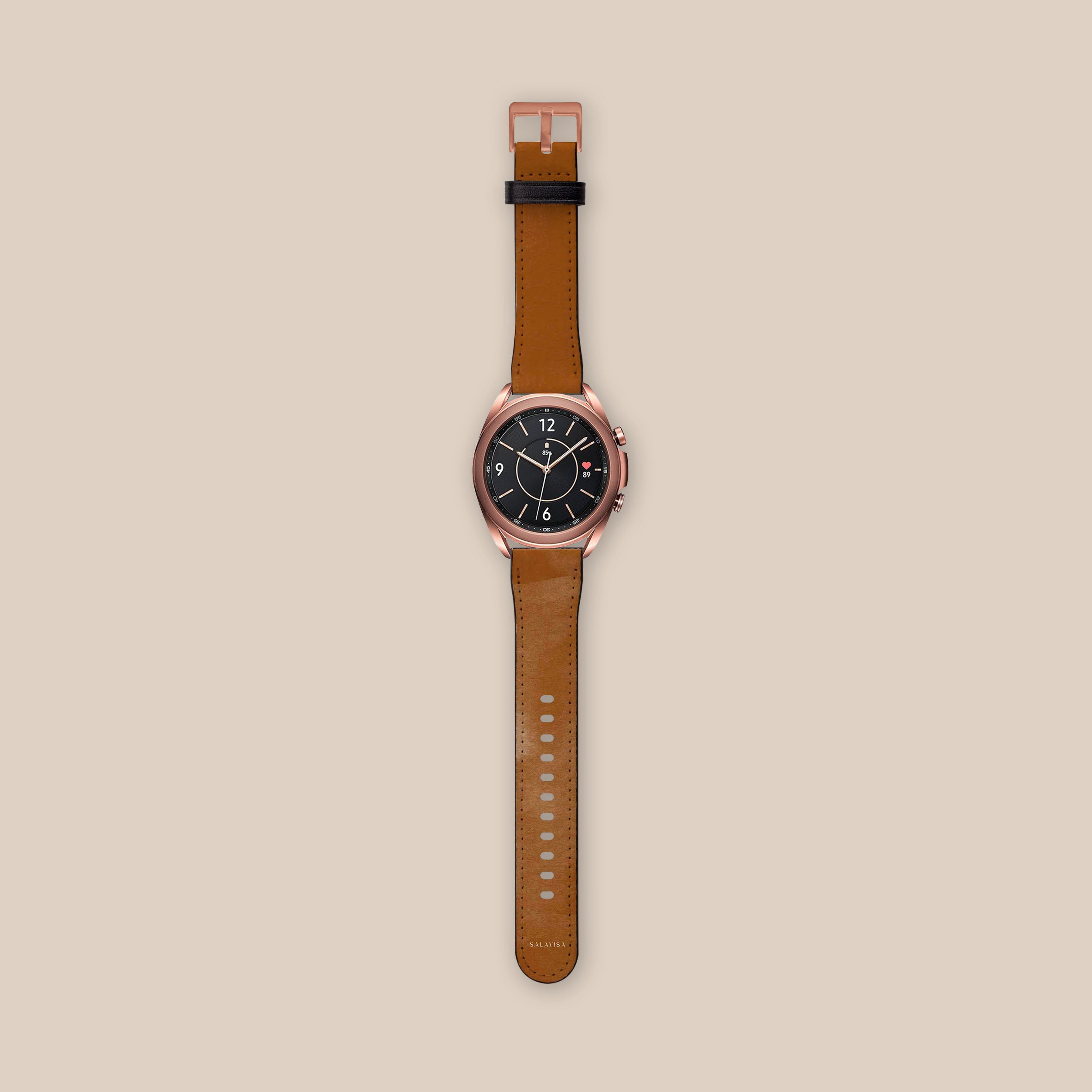 Stylish Burnt Orange Galaxy Watch Band - Premium Soft Silicone Strap for Samsung Galaxy Watch 4/5/6, Comfortable & Durable - Perfect for Workouts, Running, and Everyday Wear