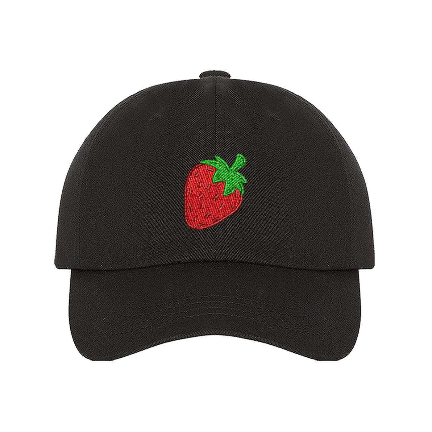 DSY Lifestyle Strawberry Baseball Cap - Cute Fruit Design Unisex Adjustable Hat for Men & Women | Perfect for Summer Outfits, Beach Trips, and Outdoor Activities