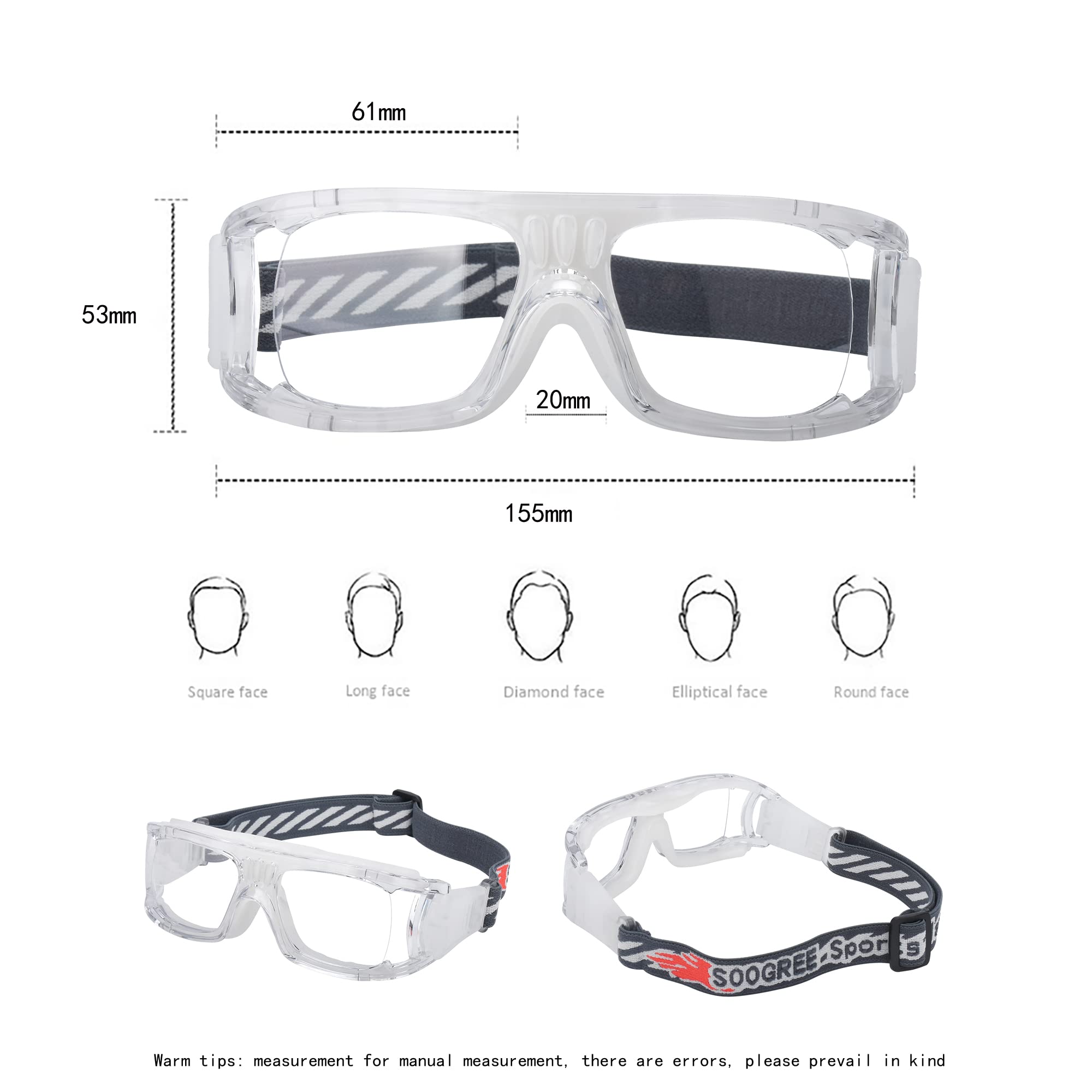 Anti-Fog Sports Goggles for Men - Protective Basketball Eyewear with Clear Vision - Perfect for Basketball, Cycling & Outdoor Activities