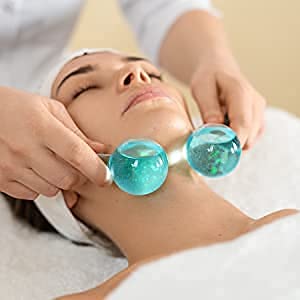Bletilla Facial Ice Globes & Ice Roller for Face Massage - Cooling Therapy for Puffiness, Wrinkles & Skin Tightening | Perfect for Morning Routine, Post-Workout Recovery & Spa Days at Home