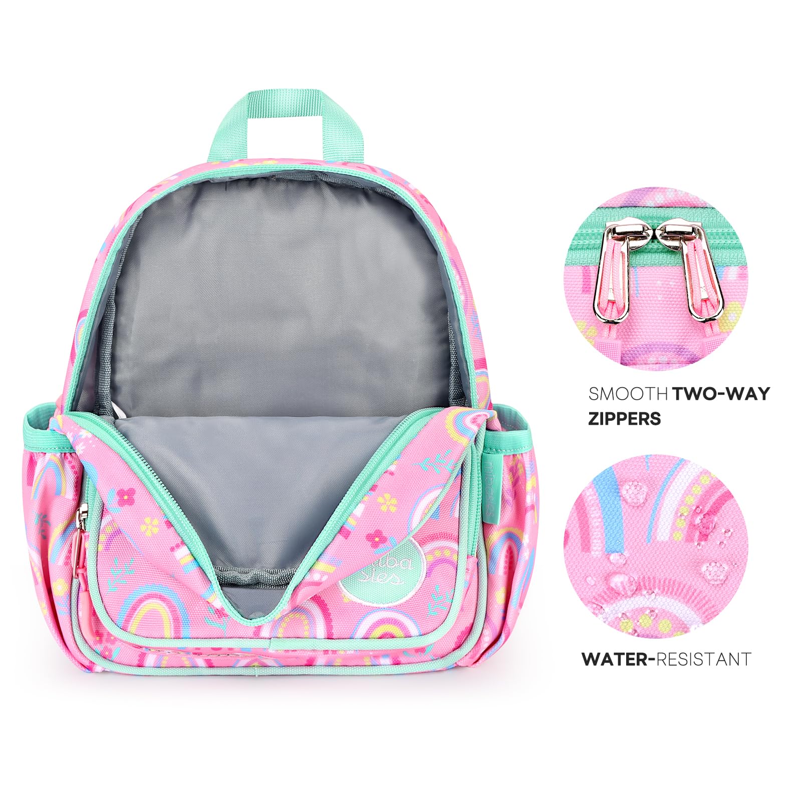 Toddler Backpack Leash 1-3 Years | Anti-Lost Harness for Girls - Rainbow | Park & Travel Safety