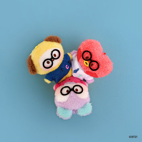 BT21 Chimmy Mini Plush Keychain - Cute Preppy Stuffed Animal Toy for Bags & Backpacks | Perfect Gift for K-Pop Fans, BT21 Lovers & Cute Collectibles Enthusiasts