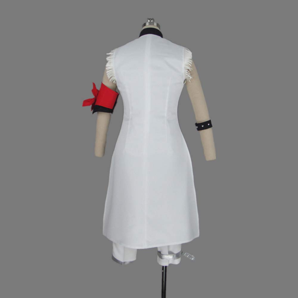 Tsukiuta Procellarum August Haduki White Uniform Cosplay Costume S002 - Perfect for Anime Conventions, Cosplay Events & Themed Parties