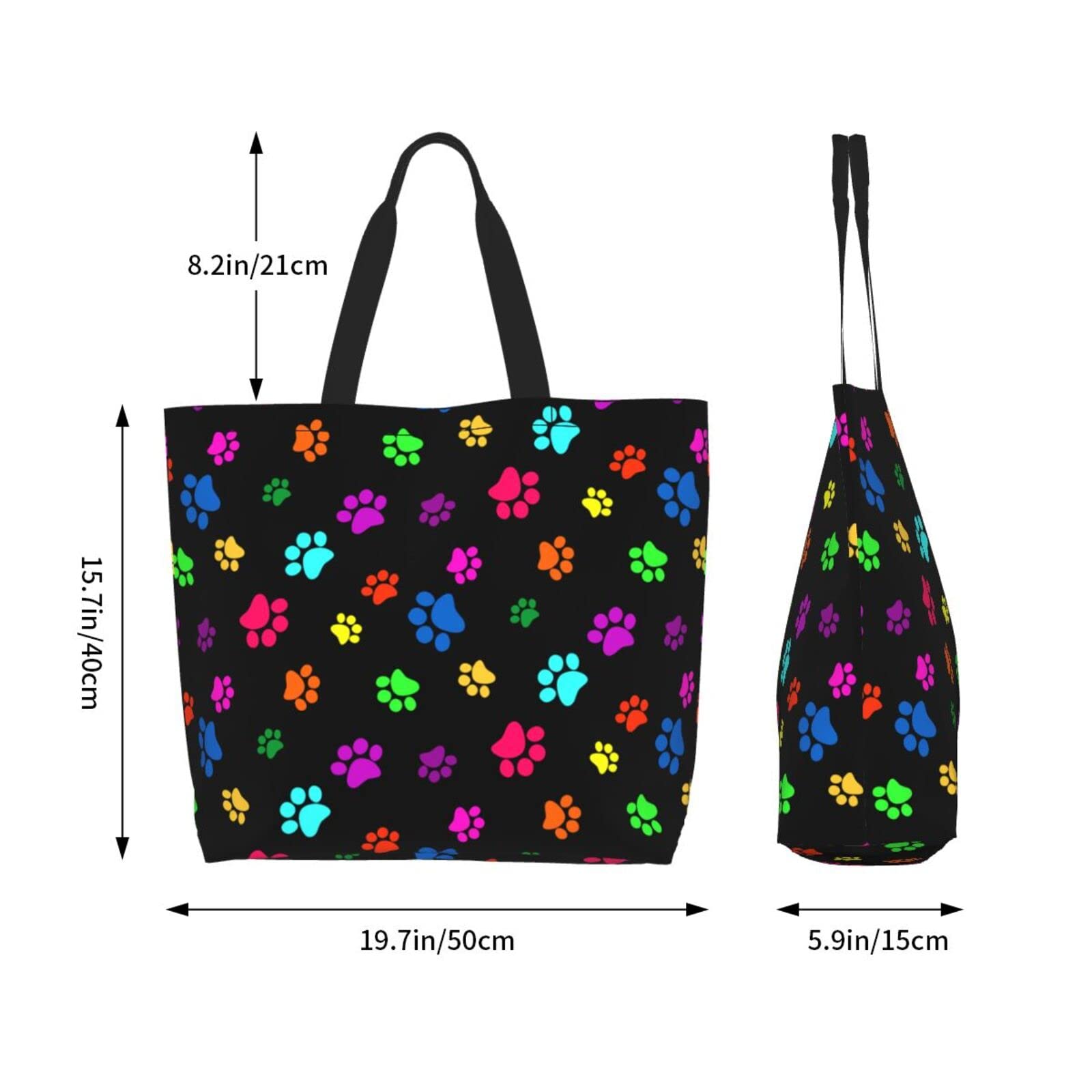 Stylish Large Reusable Tote Bag for Women - Durable Beach, Grocery & Shopping Bag with Shoulder Strap - Perfect for Travel, Work & Everyday Use