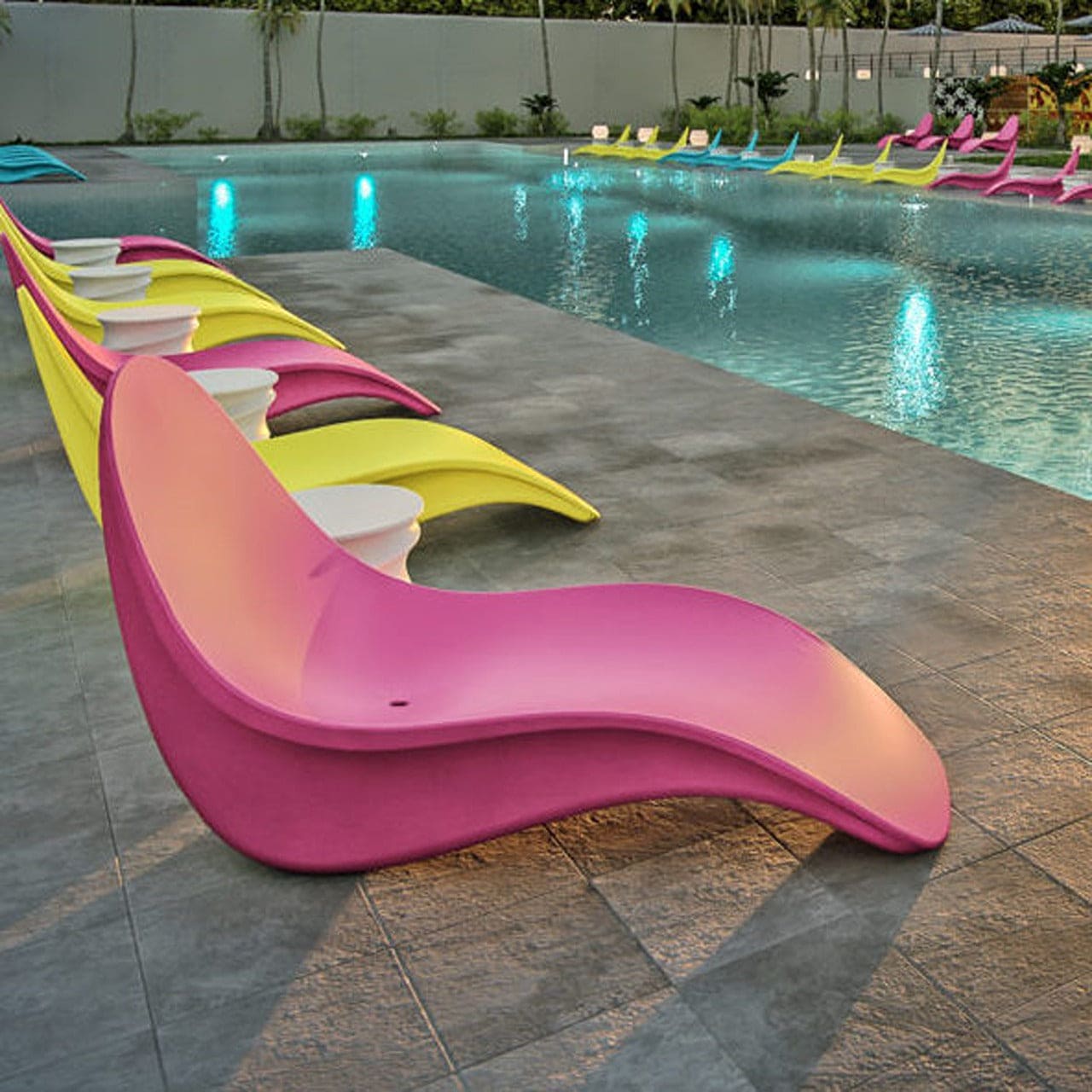 BIKINI Pool Chaise Lounger Chair - Comfortable Outdoor Lounge Chair for Swimming Pool, Beach & Backyard Relaxation