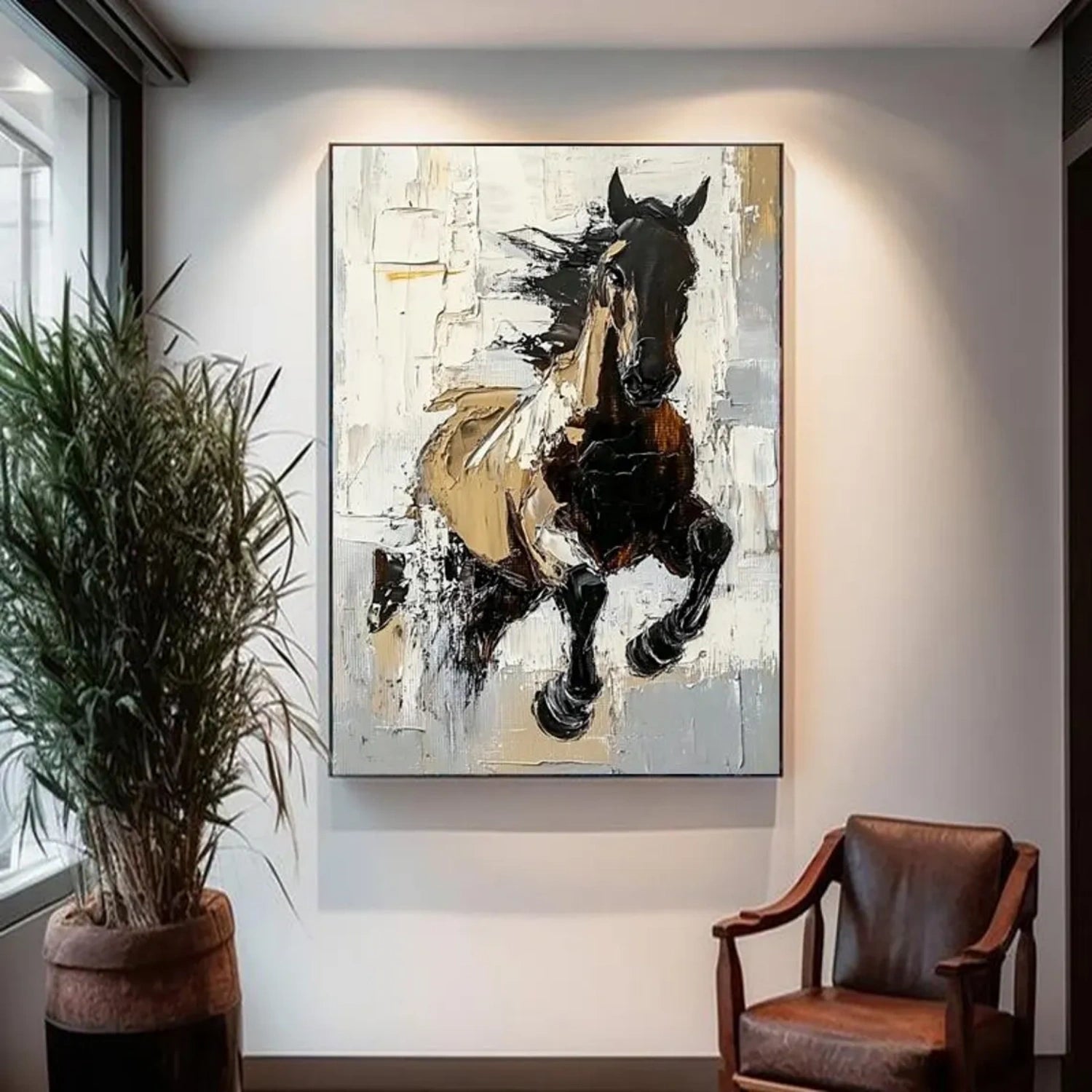 Animal Art Painting #AP118 - Handmade Wildlife Canvas Art for Home & Office Decor | Perfect for Living Room, Bedroom & Gifts