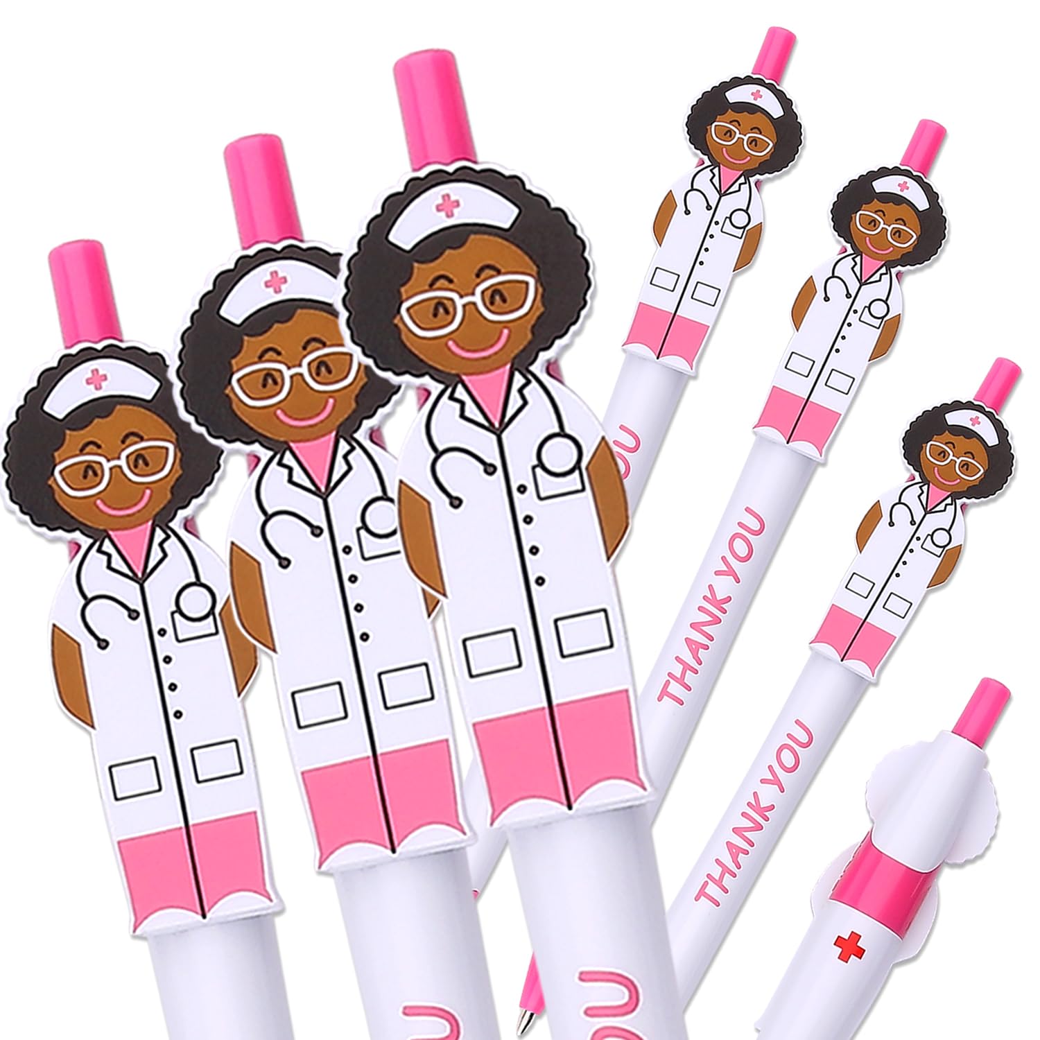 36 Pack Cute Pink Doctor Pens - Thoughtful Thank You Gifts for Doctors, Nurses, Medical Staff & Healthcare Workers - Perfect for Hospitals, Clinics, Pharmacy & Office Appreciation