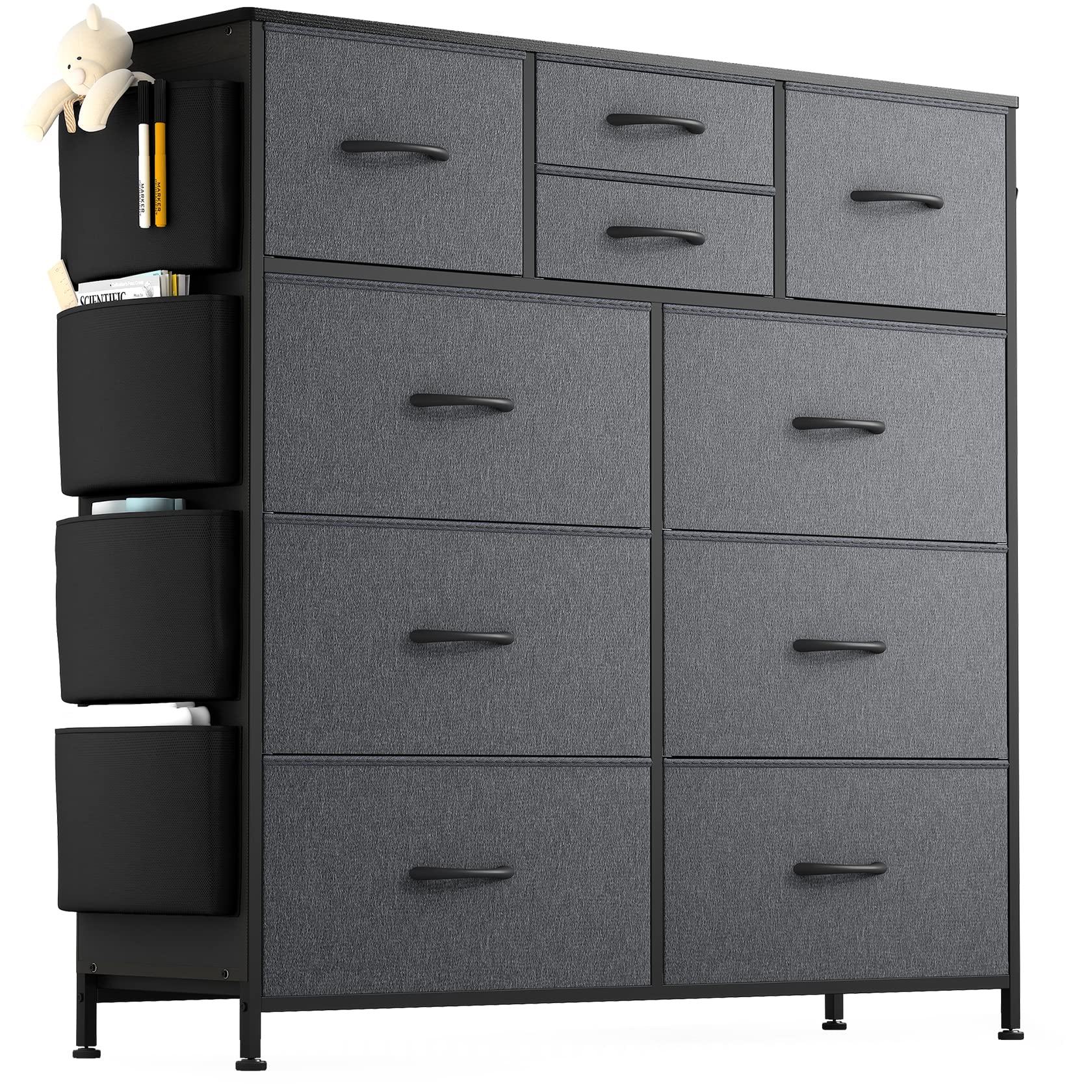 Lulive 10-Drawer Dresser for Bedroom - Fabric Storage Tower & Organizer Unit for Living Room, Hallway, Closet | Perfect for Small Spaces & Home Organization