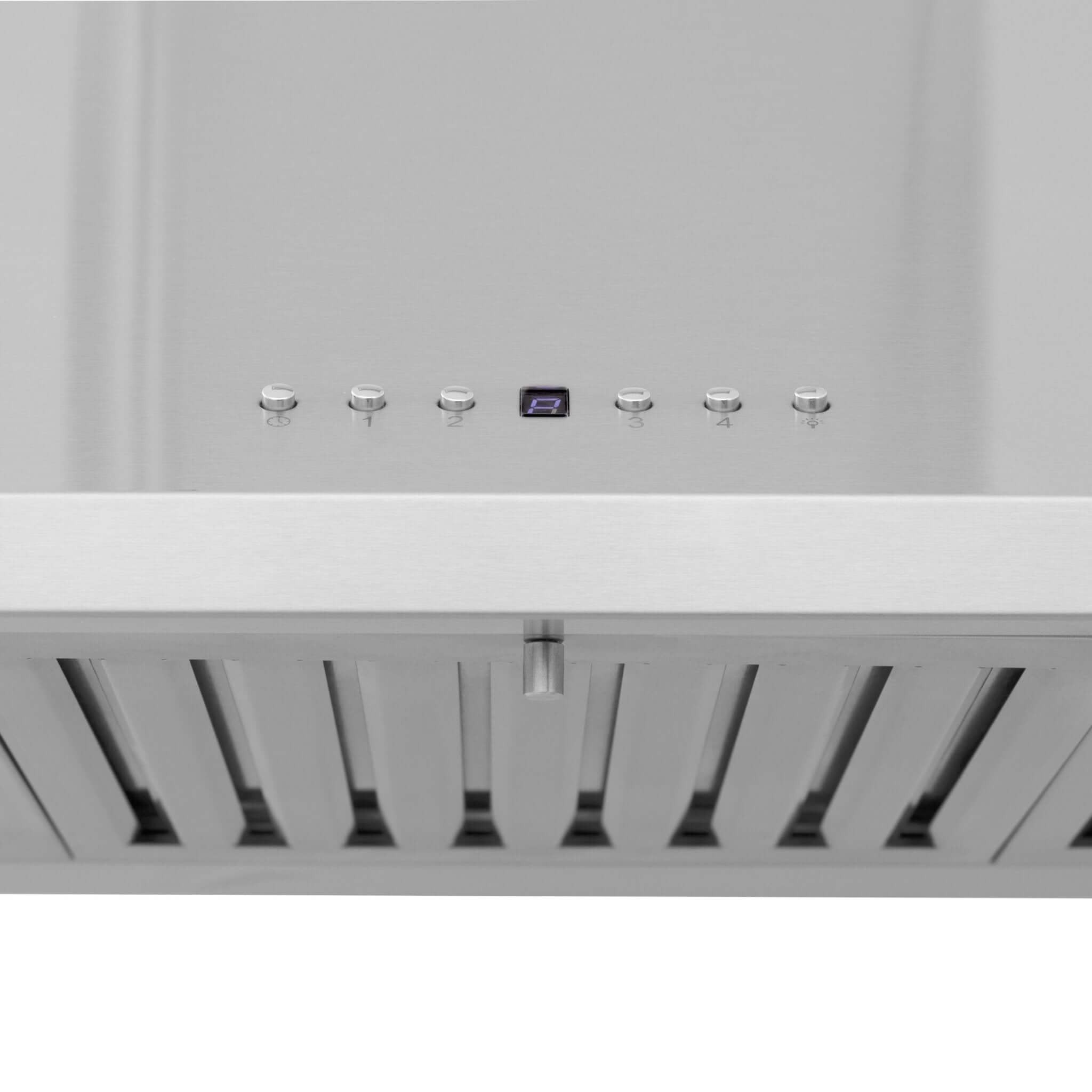 ZLINE KL2CRN BT Stainless Steel Wall Mount Range Hood with Ducted Ventilation & Built-in CrownSound Bluetooth Speakers - Perfect for Modern Kitchens & Home Entertainment