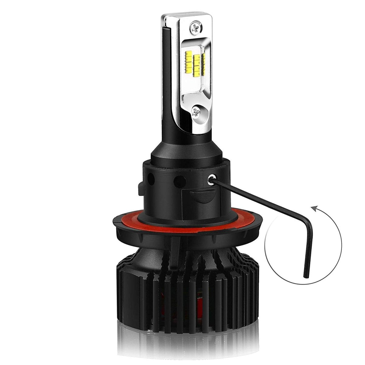 H13 9008 LED Headlight Bulbs 6500K Xenon White - Super Bright Replacement for Cars, Trucks, SUVs - Perfect for Night Driving & Foggy Conditions