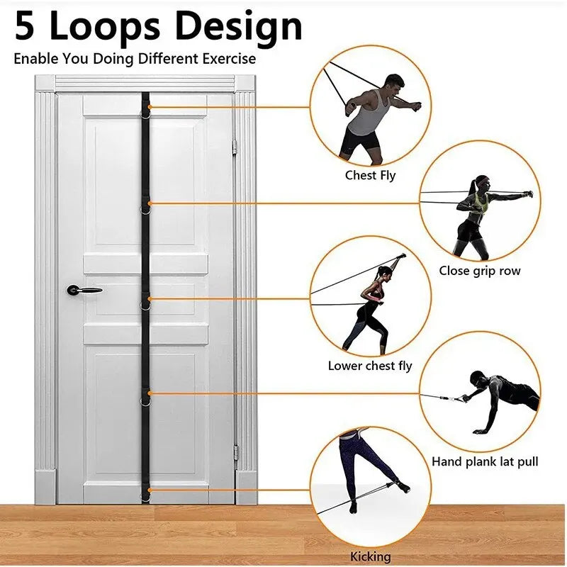 Upgrade Door Anchor Strap for Resistance Bands - Heavy Duty Exercise Equipment for Home Gym Workouts - Perfect for Strength Training, Yoga & Physical Therapy