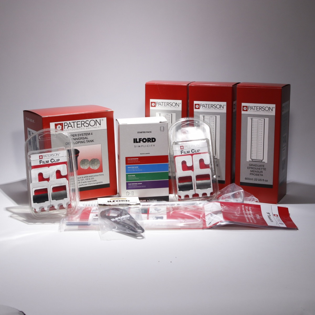 ILFORD PATERSON Darkroom Starter Kit for Film Developing - Complete Photography Developing Tools for Beginners | Perfect for Home Darkroom, Film Processing & Photography Enthusiasts