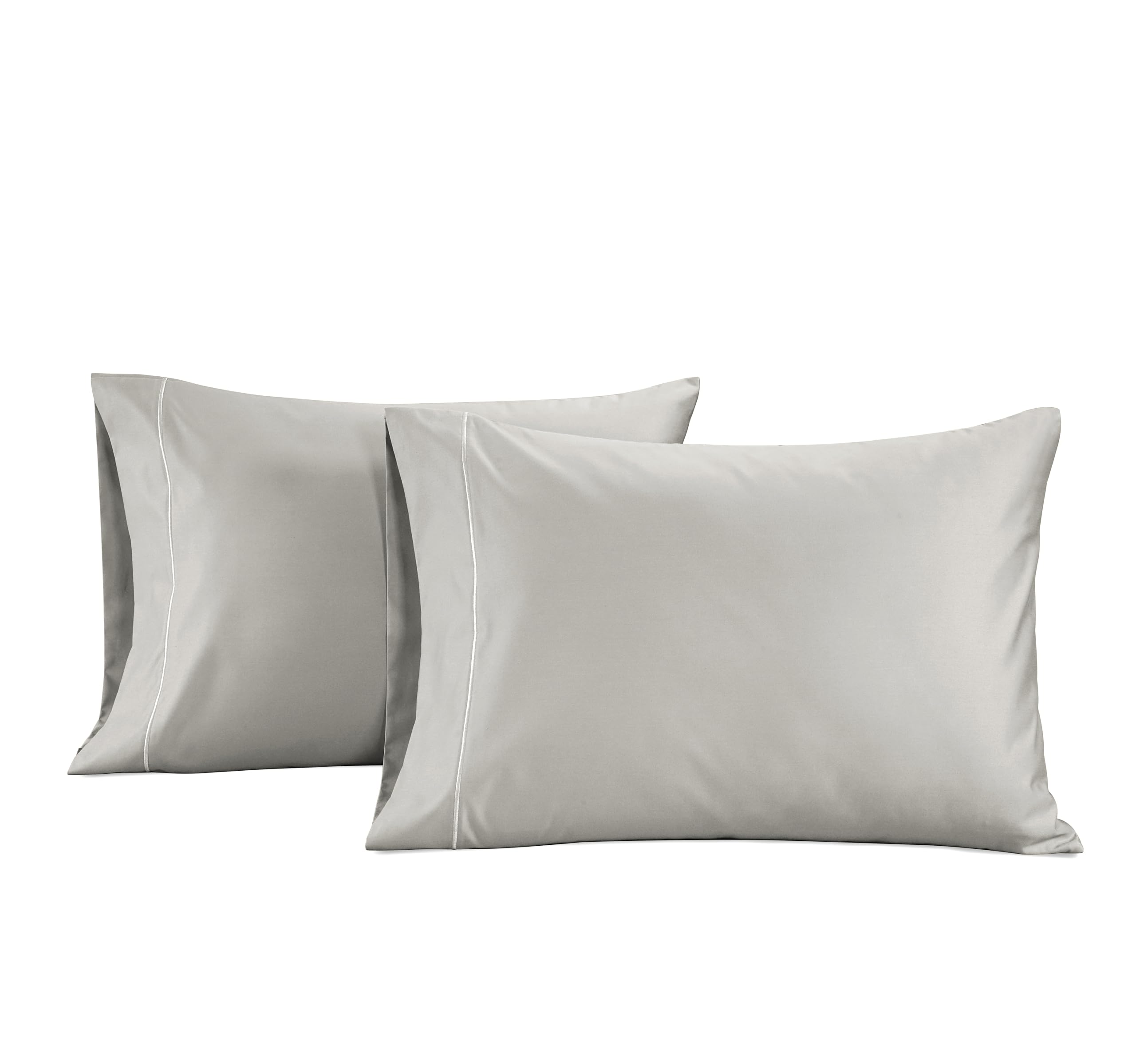 Premium 100% Egyptian Cotton Queen Size Pillowcases Set of 2 - 1000 Thread Count Soft & Breathable Bedding for Cool Sleep - Ideal for Hot Sleepers & Luxury Bedroom Decor