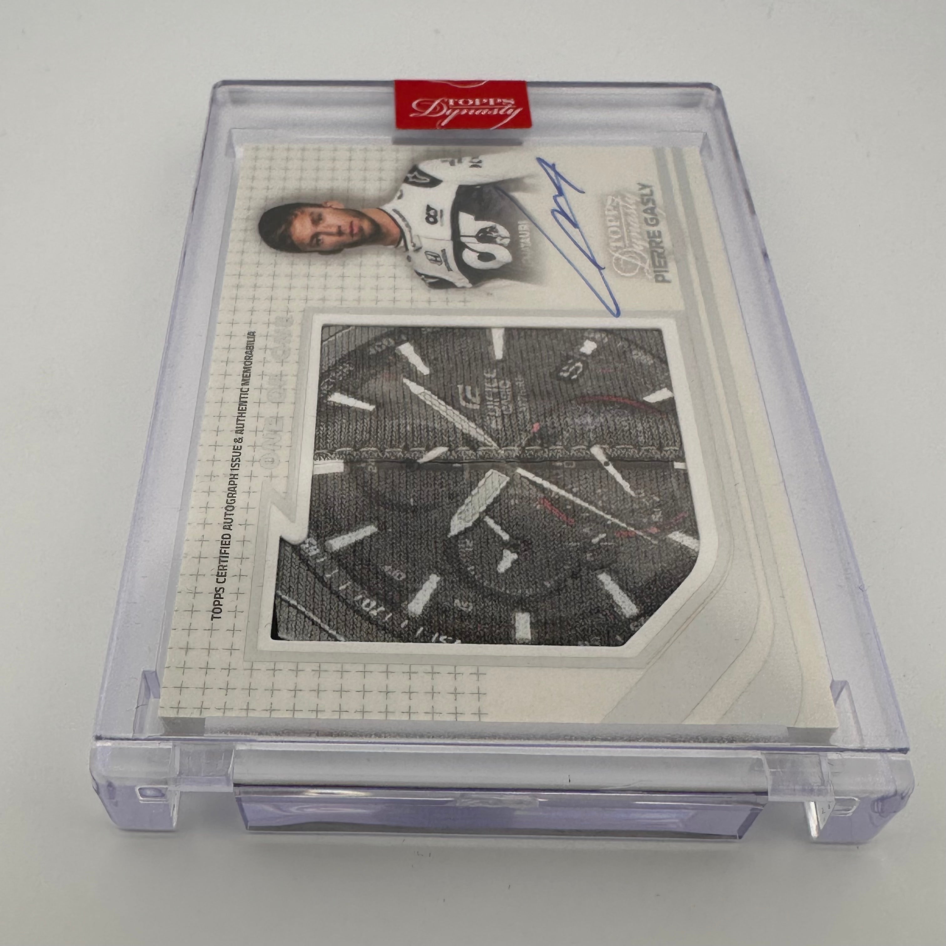 Pierre Gasly Autographed Racing Glove Jumbo Patch - 2021 Topps Dynasty AGJP PG Limited Edition Collectors Item | Perfect for F1 Memorabilia Displays & Motorsport Fan Gifts