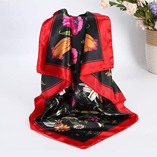 4 Pack Stylish Square Scarves - Fashionable Hair Accessories & Neck Scarves for Women - Perfect for Casual Outfits, Office Wear, and Special Occasions