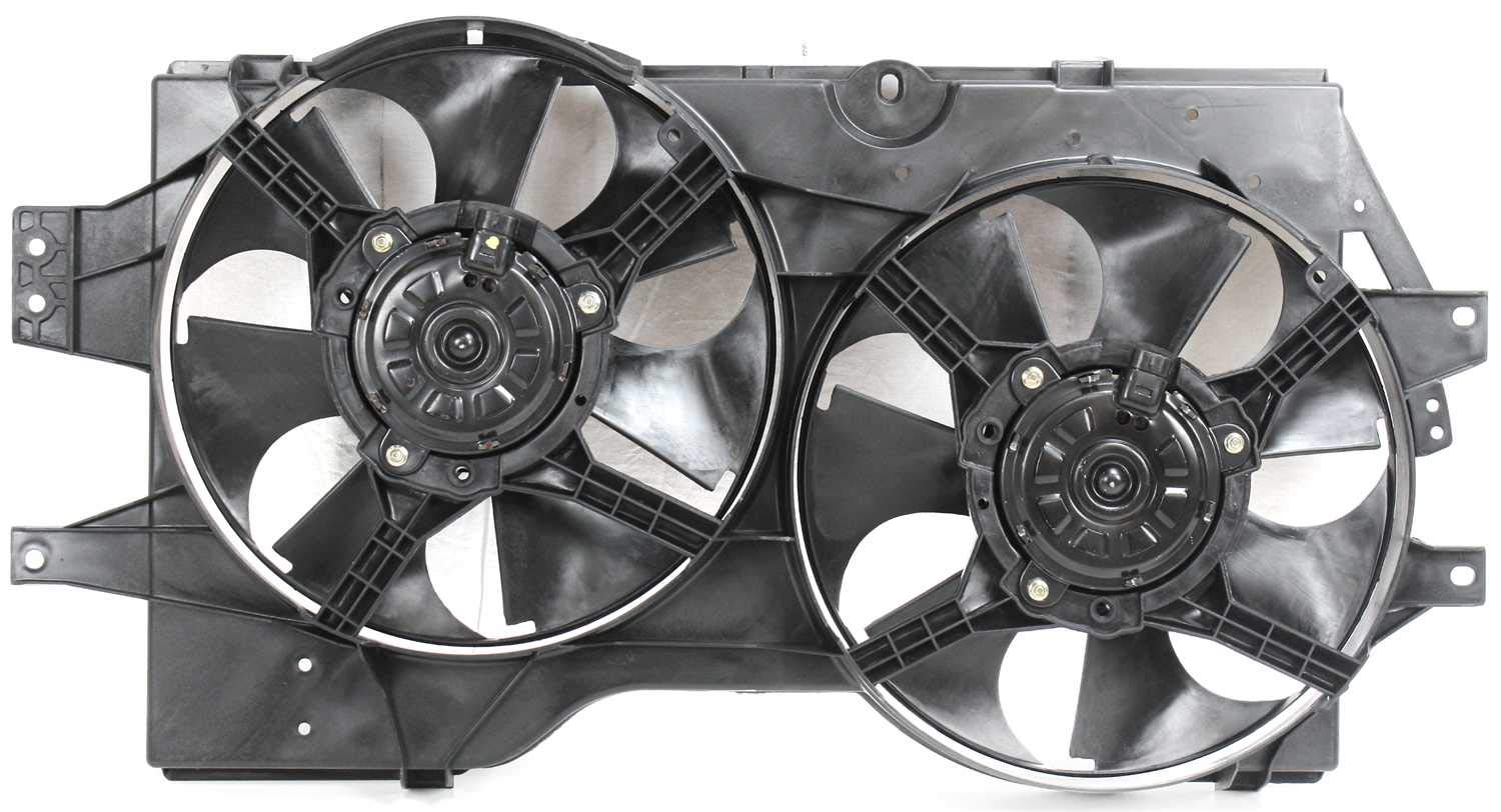 Evan-Fischer Radiator Fan Assembly Compatible with Dodge Caravan 1996-2000 - Replacement Cooling System Part for Engine Overheating Prevention