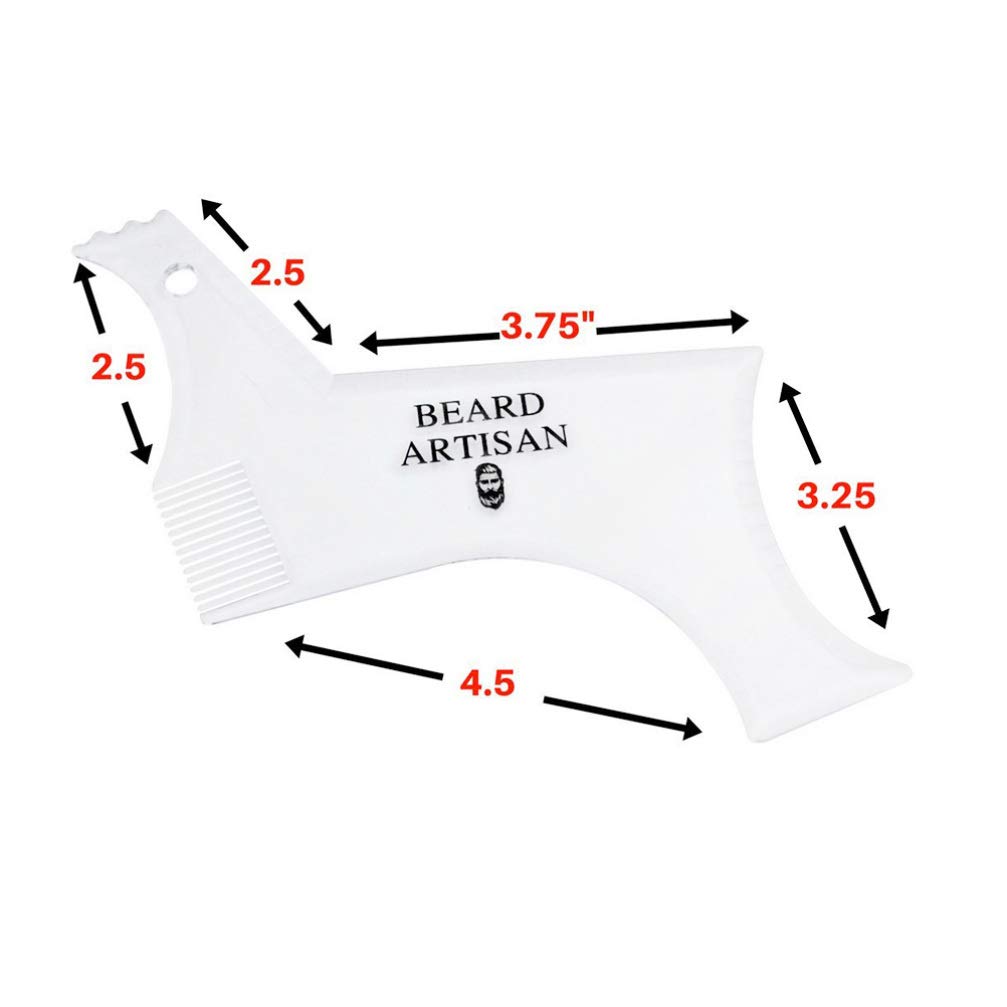 **Healifty 2-Pack Beard Styling Kit - Precision Beard Shaper, Mustache Comb & Razor Tool for Men - Perfect for Trimming, Shaping & Grooming - Ideal for Home & Barber Use**