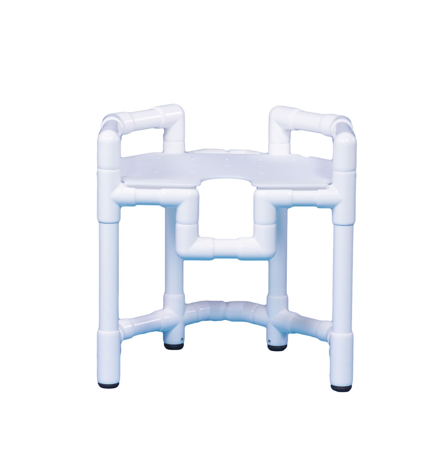 IPU CSS32 Non-Slip Corner Shower Stool with Adjustable Height - Waterproof Bathroom Seat for Elderly & Disabled - Perfect for Small Showers, Bathtubs, and Spa Relaxation
