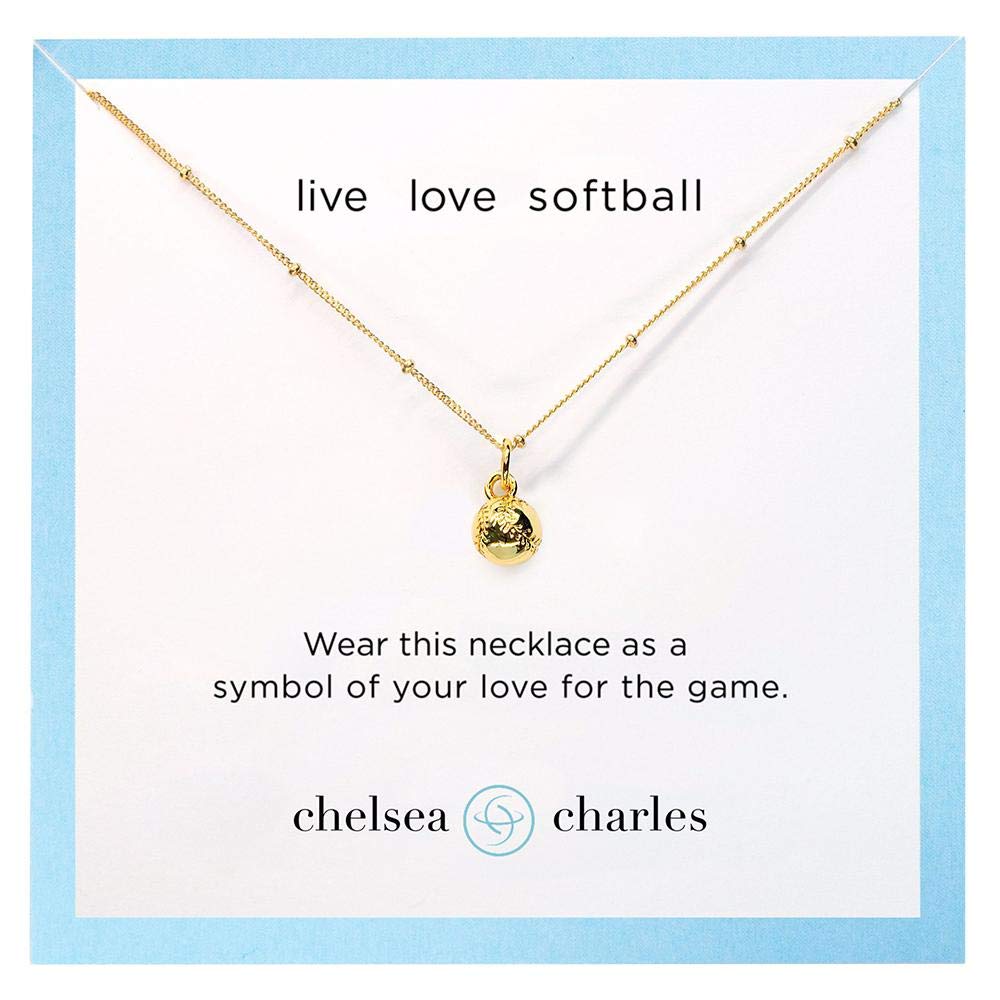 Chelsea Charles Women's Sports Charm Necklace - Elegant Sterling Silver Jewelry for Athletes, Fitness Enthusiasts & Sports Lovers - Perfect for Workouts, Gifts & Everyday Wear