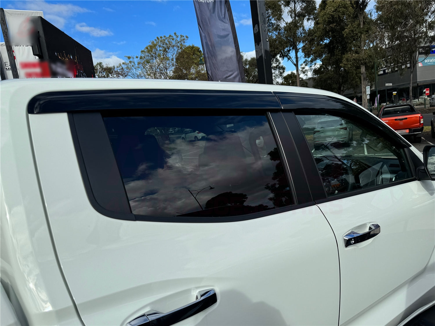 2024 Mitsubishi Triton MV Dual Cab Injection Weather Shields - Durable Car Window Rain Guards for All-Weather Protection | Perfect for Off-Roading, Camping & Daily Commute