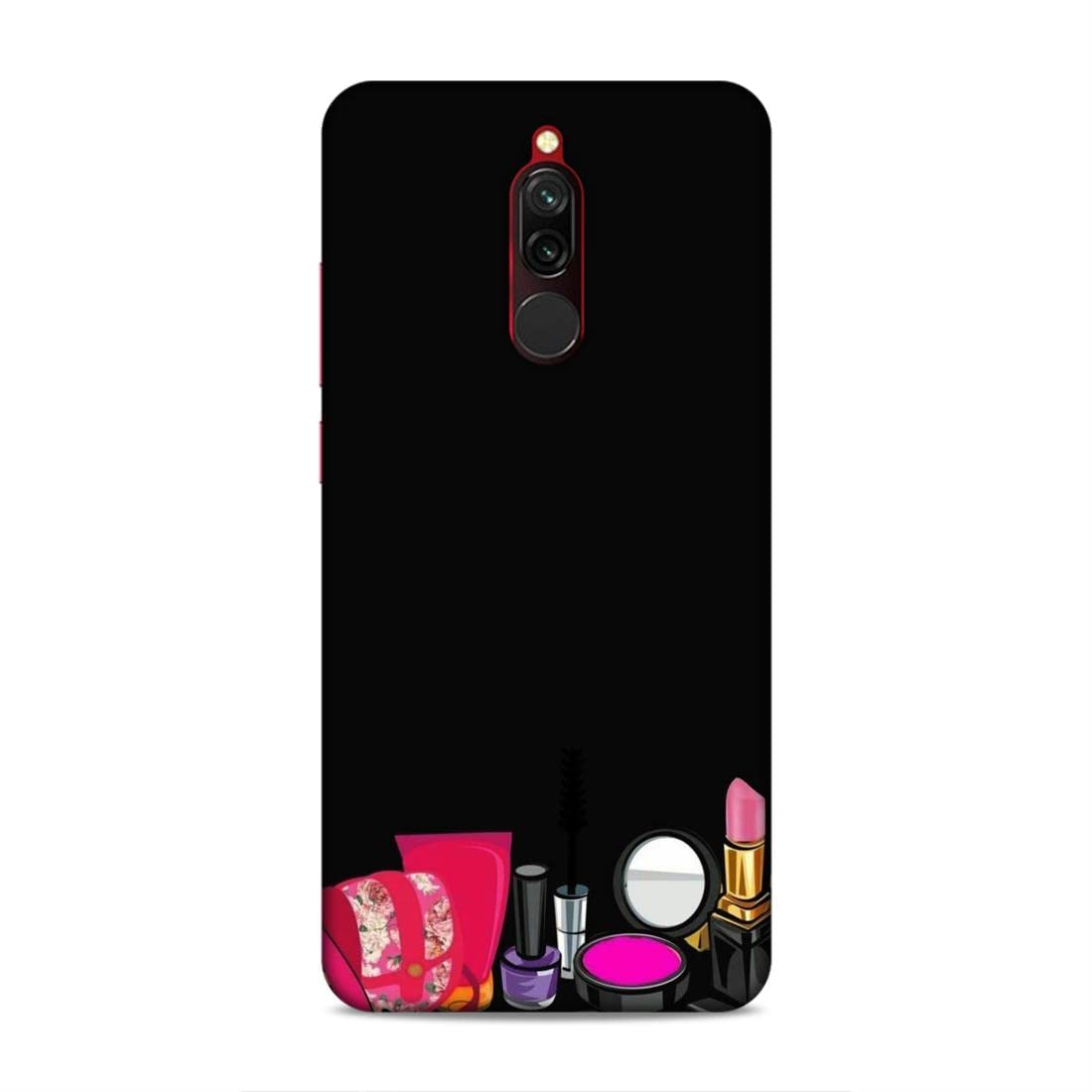 LETAPS® Printed Hard Case for Xiaomi Redmi 8 - Girly Makeup Mirror Design for Women