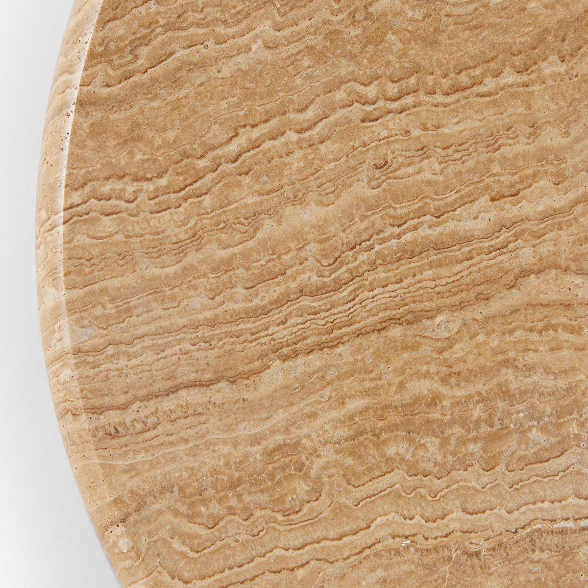 Oak & Travertine Bistro Dining Table - 41.3