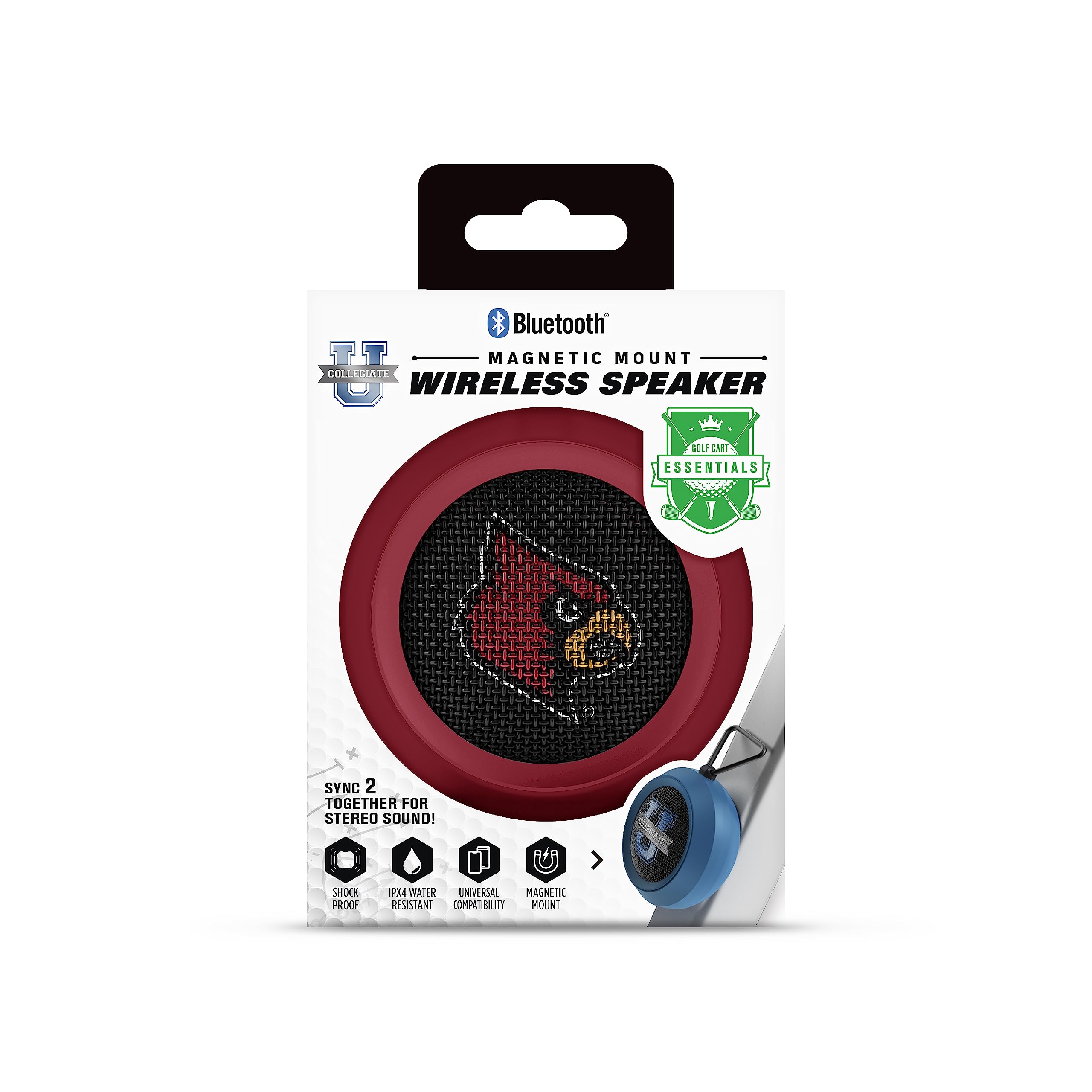 SOAR NCAA Unisex Magnetic Wireless Bluetooth Speaker - Portable Outdoor Speaker for Pool, Beach, Camping & Travel - Waterproof & Shockproof Design