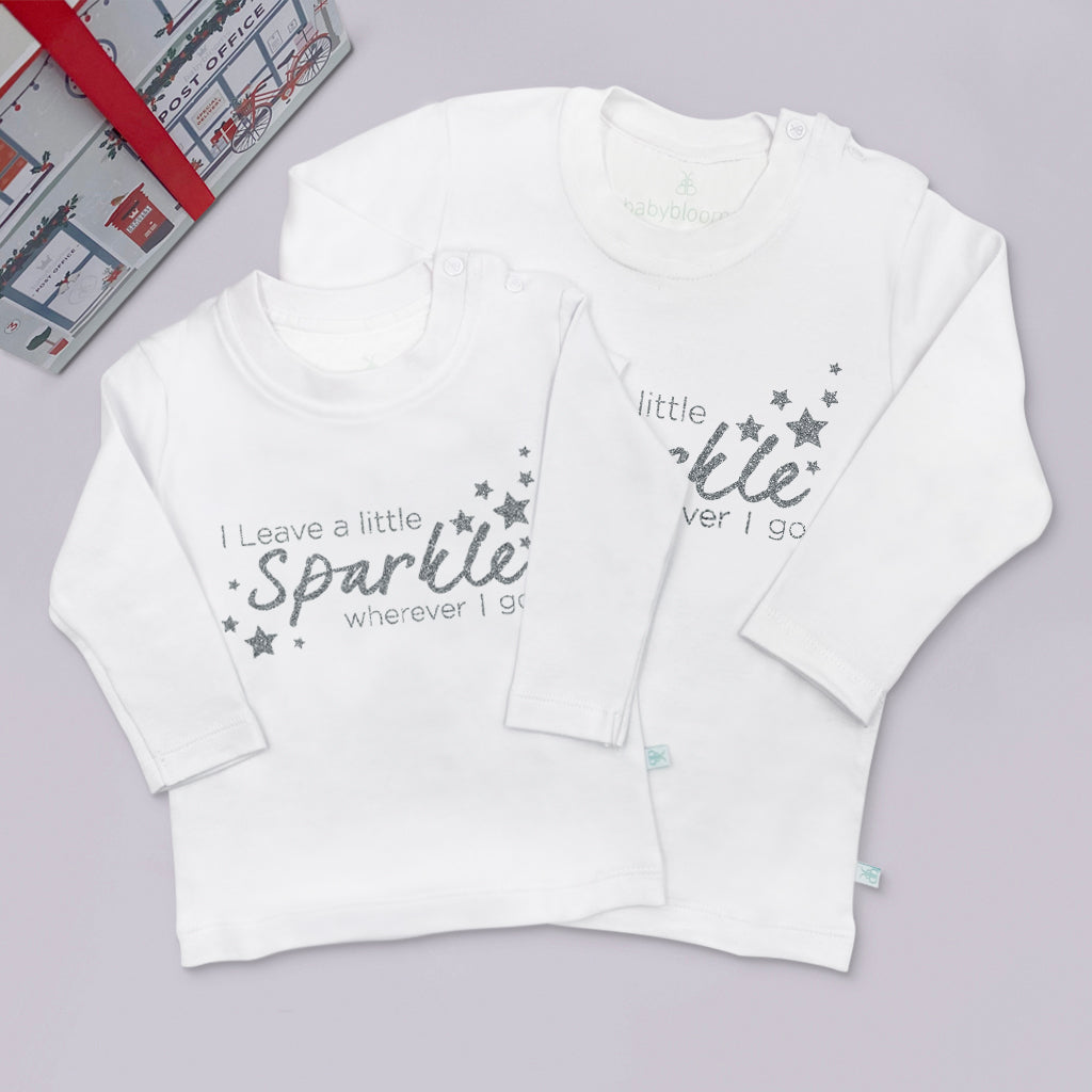Kids Christmas T-Shirt with Sparkle Design - Festive Holiday Outfit for Children's Parties & Family Gatherings