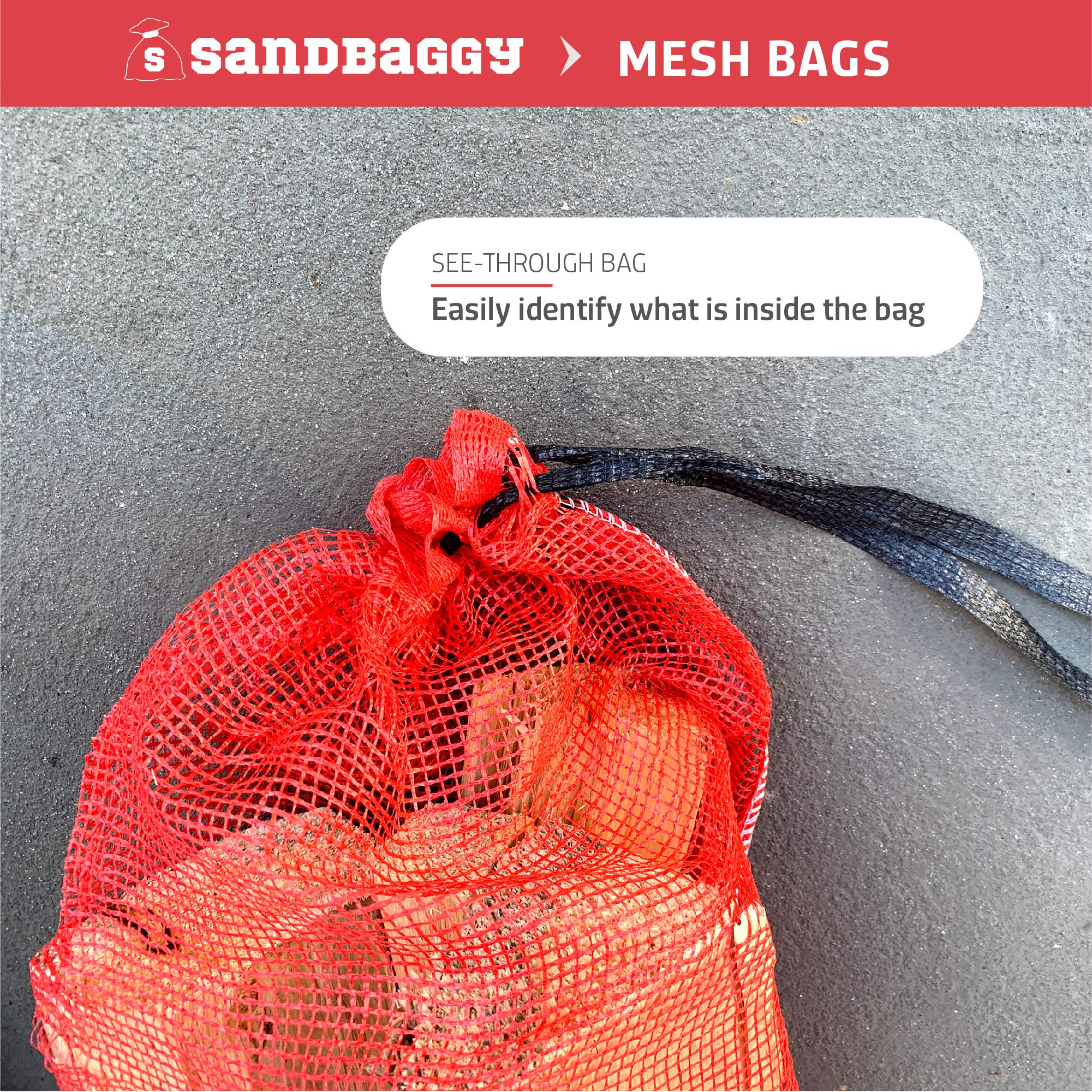 Sandbaggy Mesh Onion Produce Bags - Extra Large 21