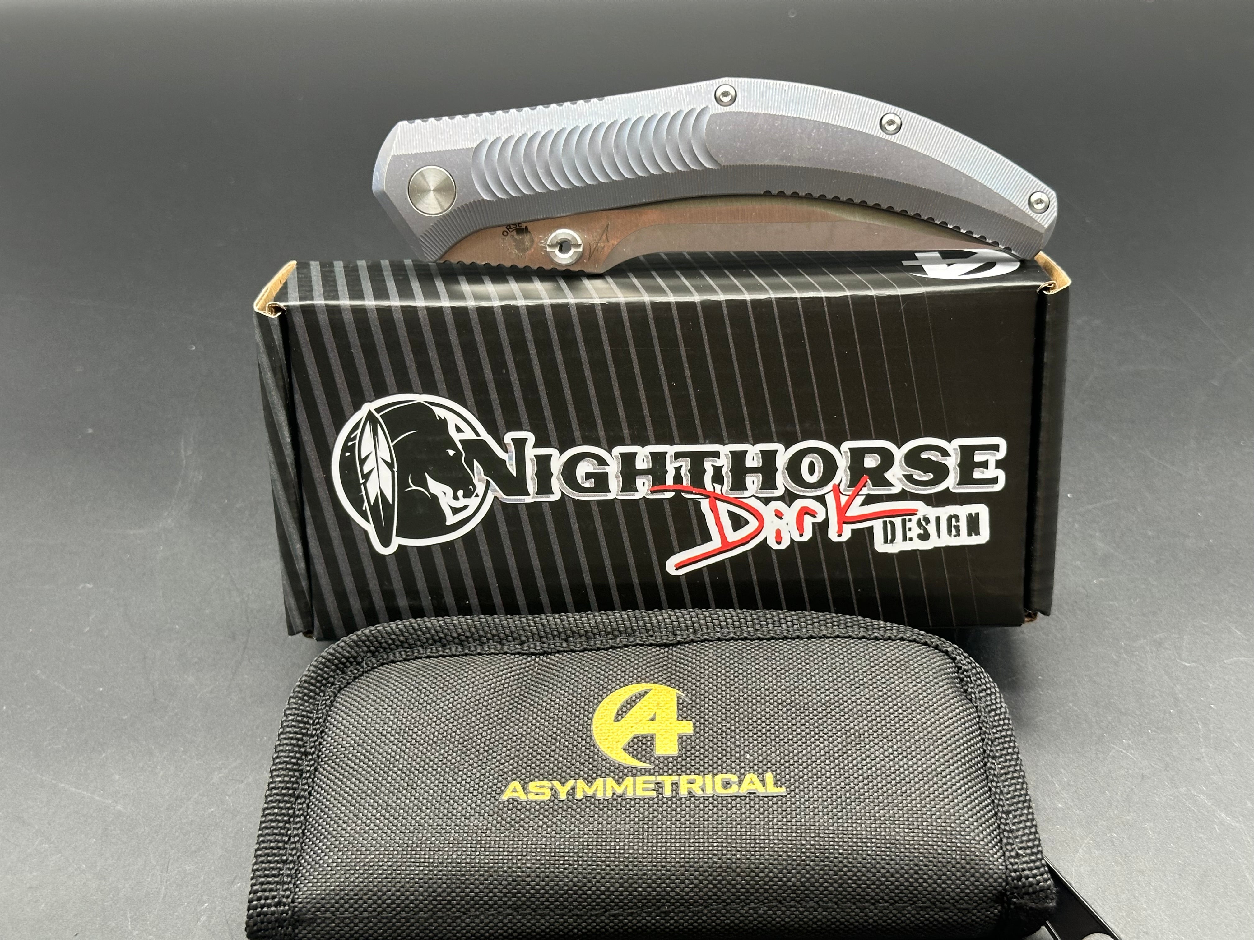 BYond EDC Pinkerton Nighthorse - Premium Everyday Carry Knife for Outdoor, Camping & Survival | Tactical Folding Pocket Knife with Stainless Steel Blade & Ergonomic Grip