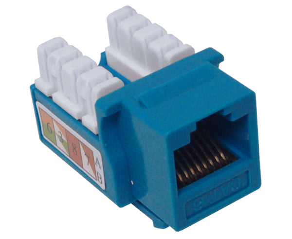CAT6 RJ45 Punch Down Keystone Jack - Unshielded U Style for Ethernet Network Installation - Perfect for Home, Office & Data Center Wiring
