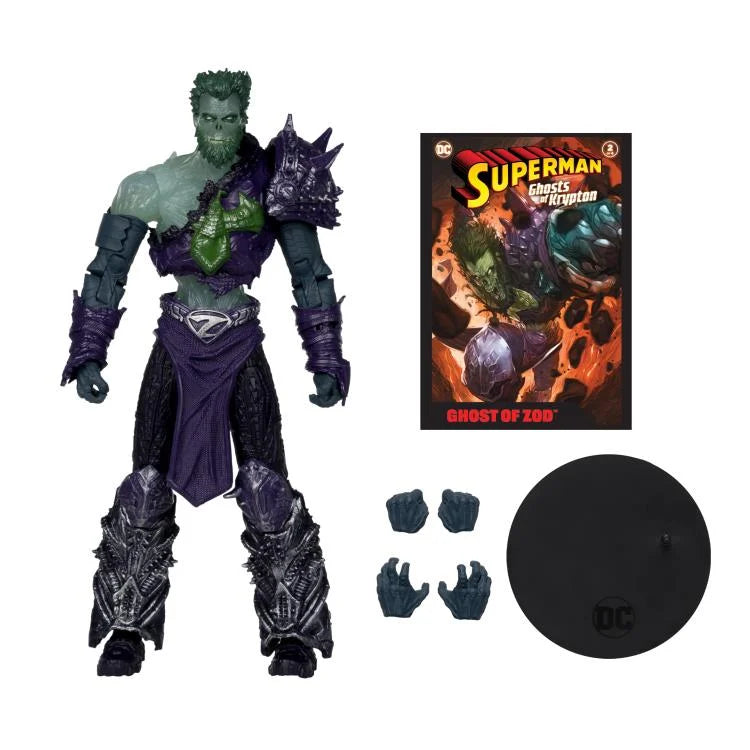 Superman: Ghosts of Krypton Page Punchers Action Figure - Ghost of Zod Collectible with Comic Book - Perfect for DC Fans, Display & Comic Book Collections