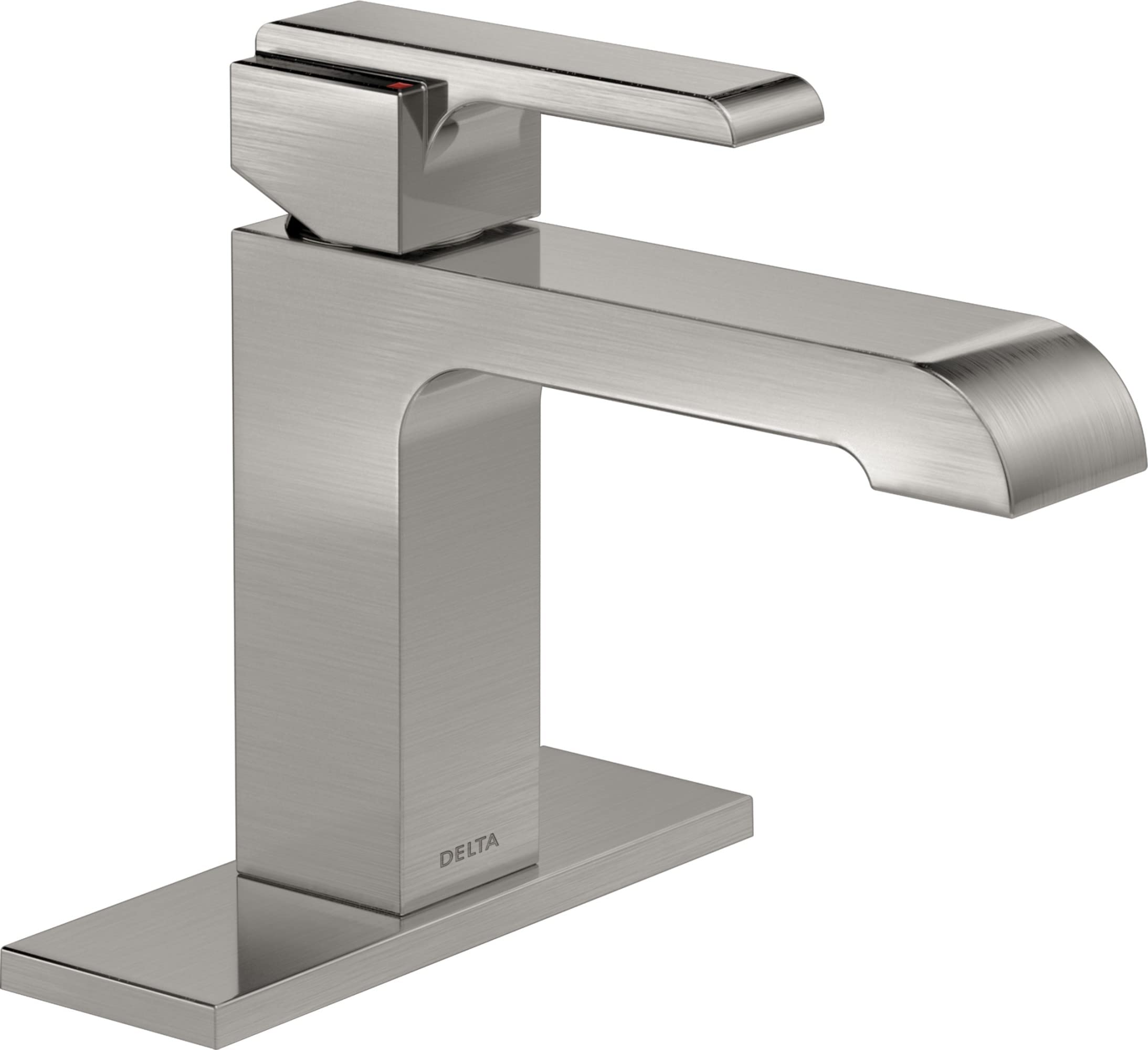 Delta 567LF-LPU Single Hole Bathroom Faucet - Chrome Finish, Single Handle Bathroom Sink Faucet for Modern Vanities - Perfect for Small Bathrooms & Powder Rooms