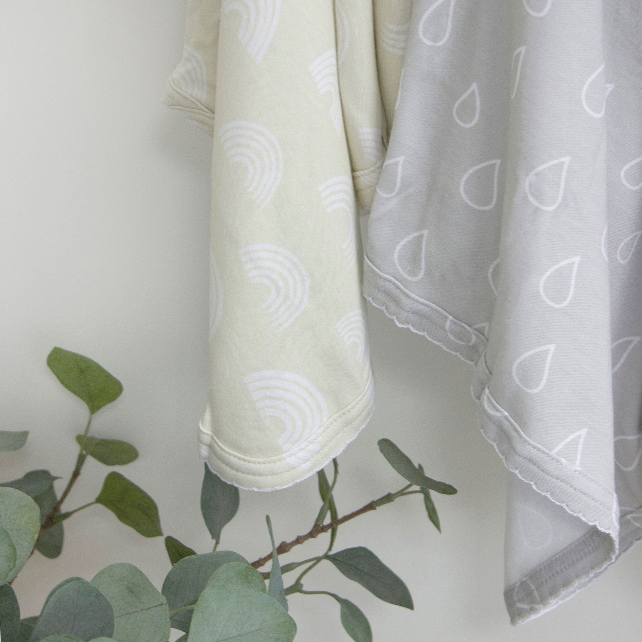 Nordic 2-Pack Jersey Wrap in Grey & Sand - Cozy & Stylish for Home, Office, and Travel